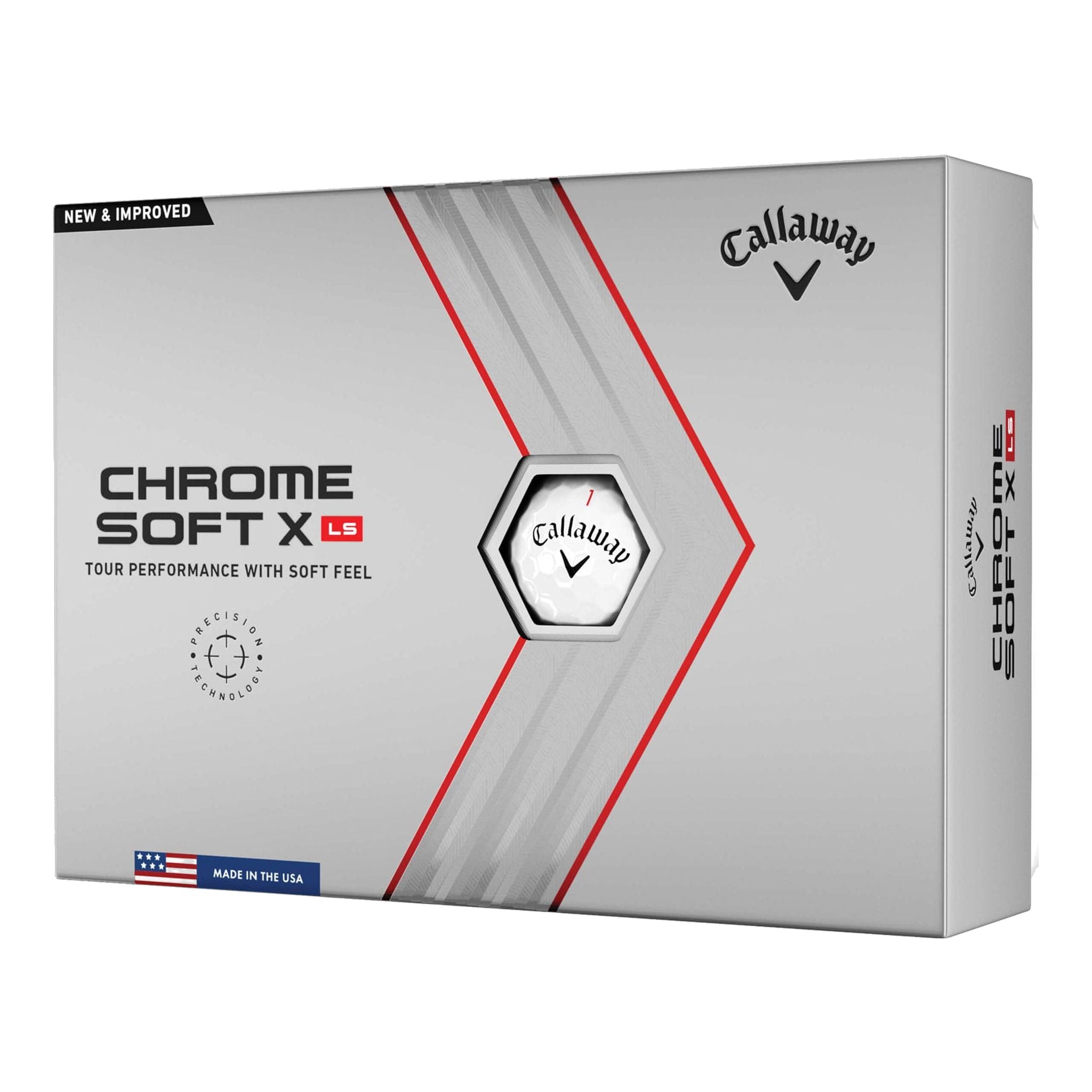 Golfové míčky Callaway Chrome Soft X LS