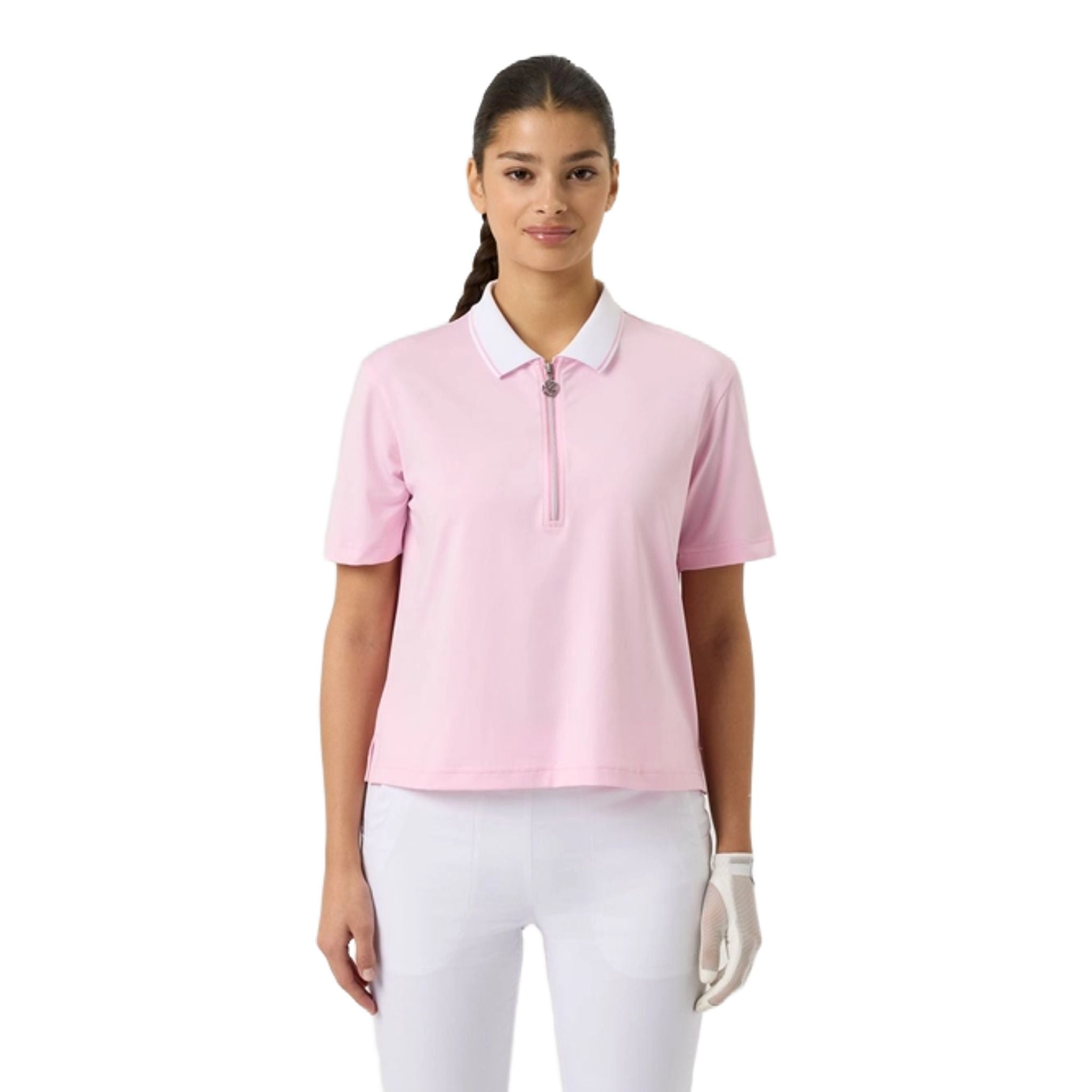 Daily Sports Cropped SS Poloshirt Damen