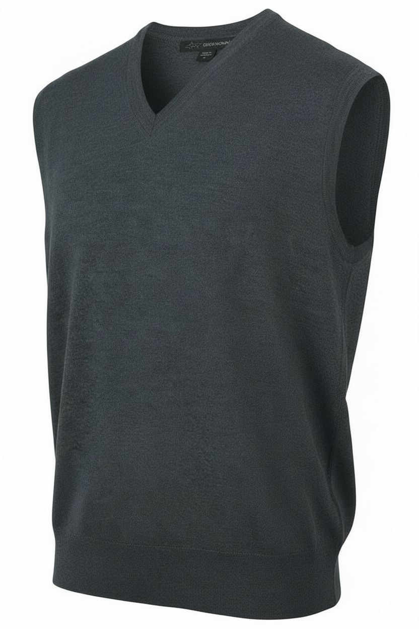 Greg Norman Merino V-Neck Slipover Weste Herren