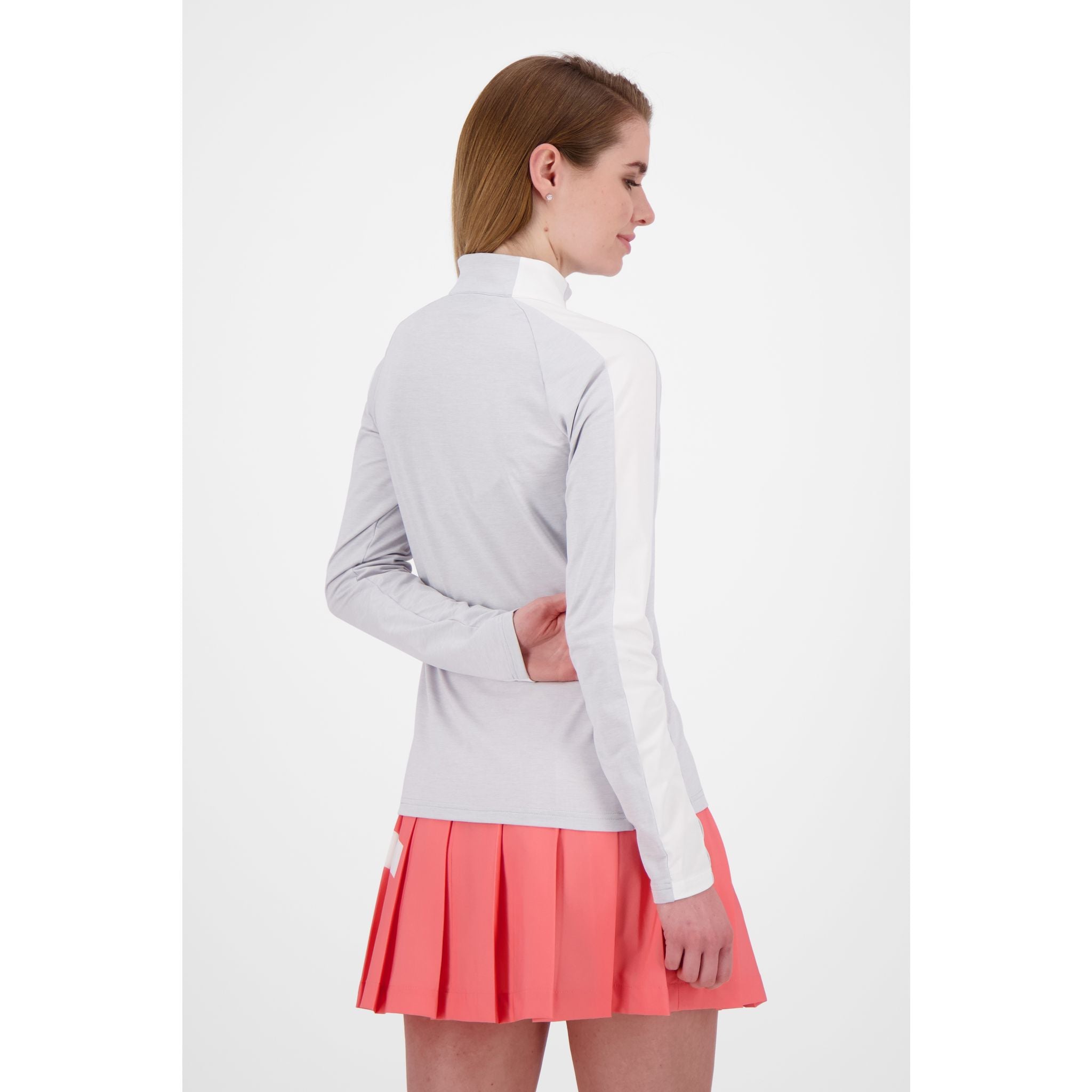 J. Lindeberg Marie Mid Layer Light Grey Melange Damen