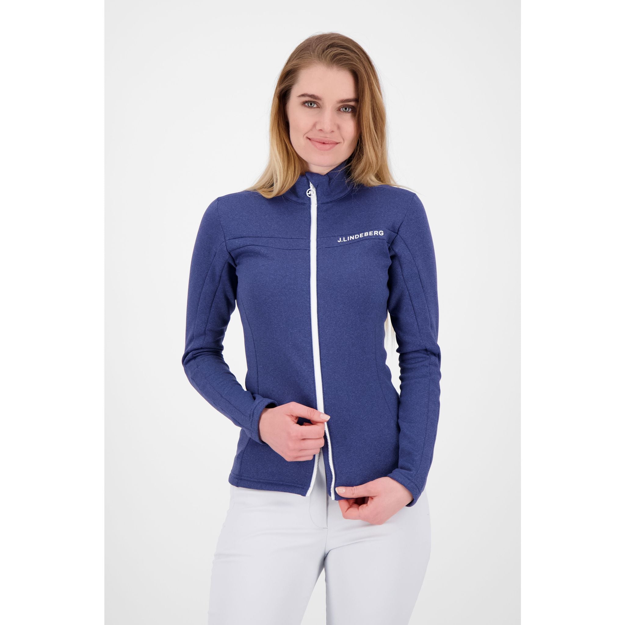 J. Lindeberg W Mid Layer Flora Mitternachtsblau/Melange Damen