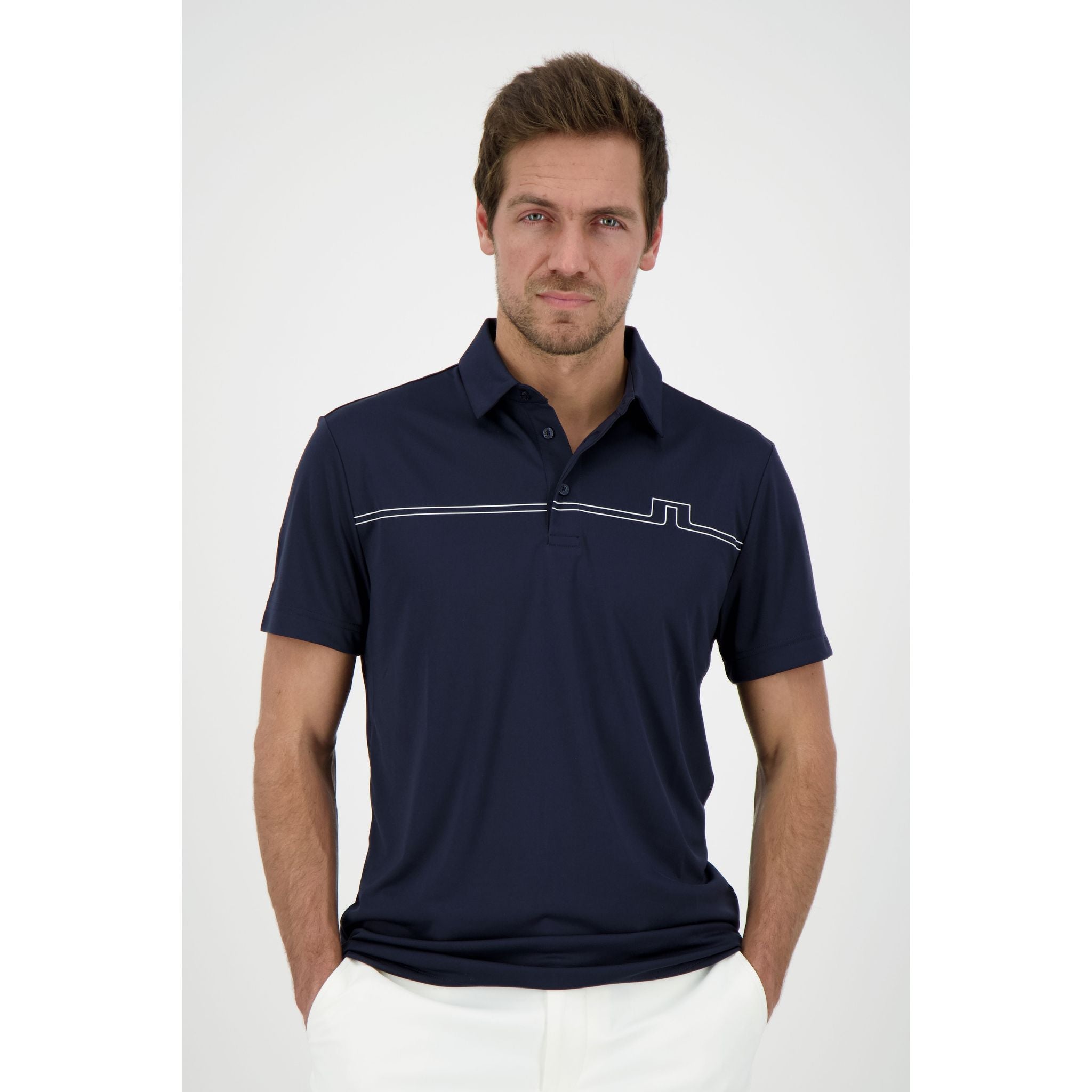 J. Lindeberg M Clay Regular Fit SS Polo JL Navy Herren