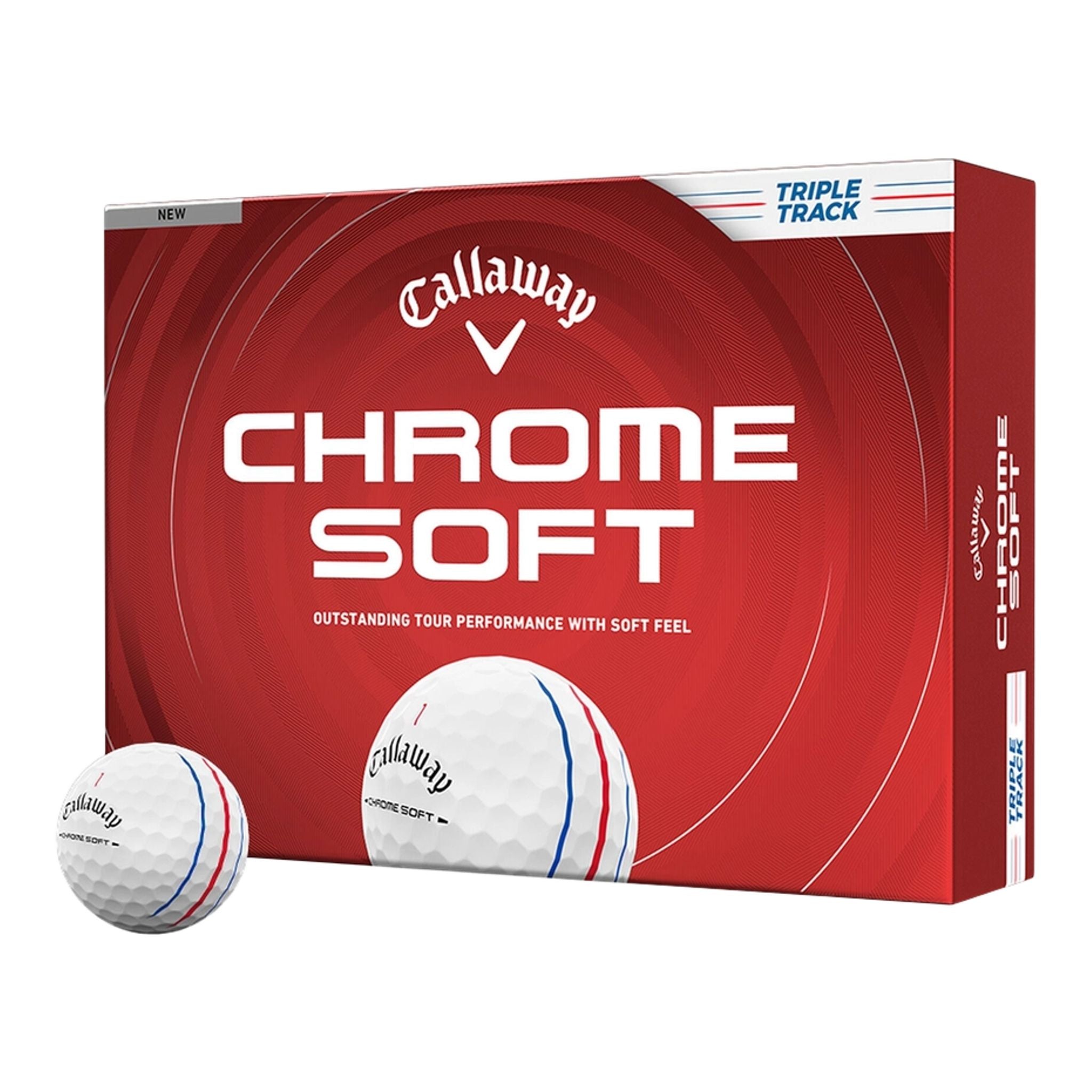 Golfové míčky Callaway Chrome Soft Triple Track (2026)