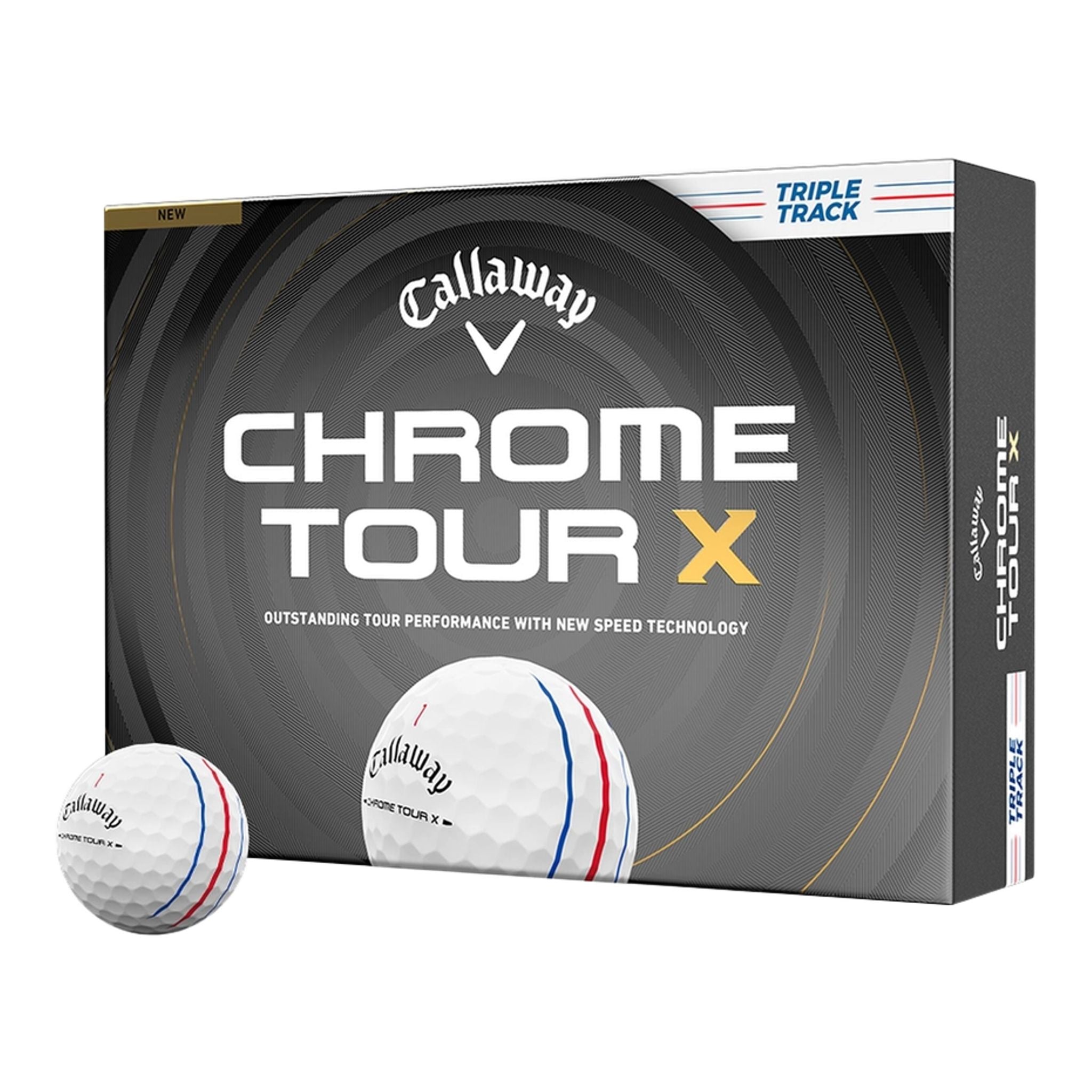 Golfové míčky Callaway Chrome Tour X Triple Track 26