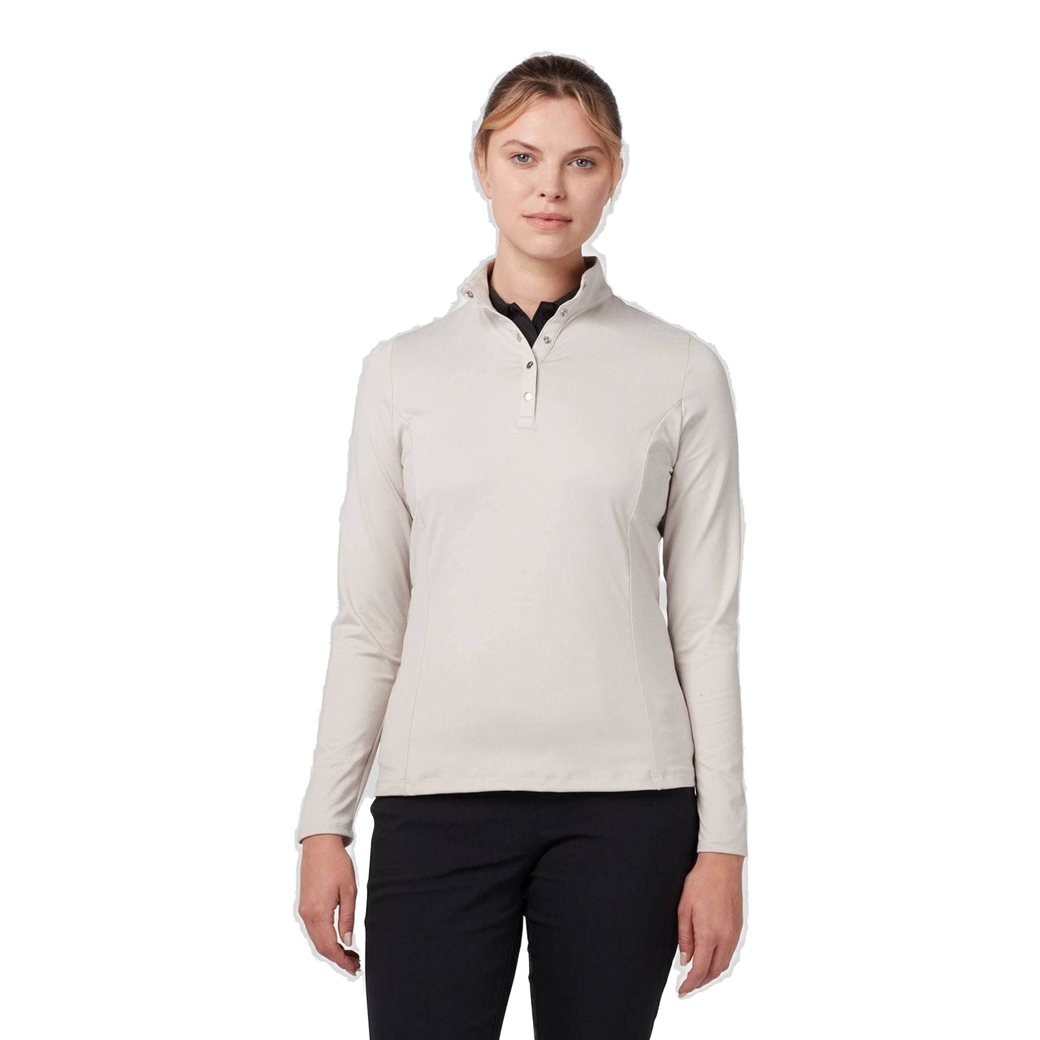 Callaway Thermal LS Fleece Jersey Polo Damen
