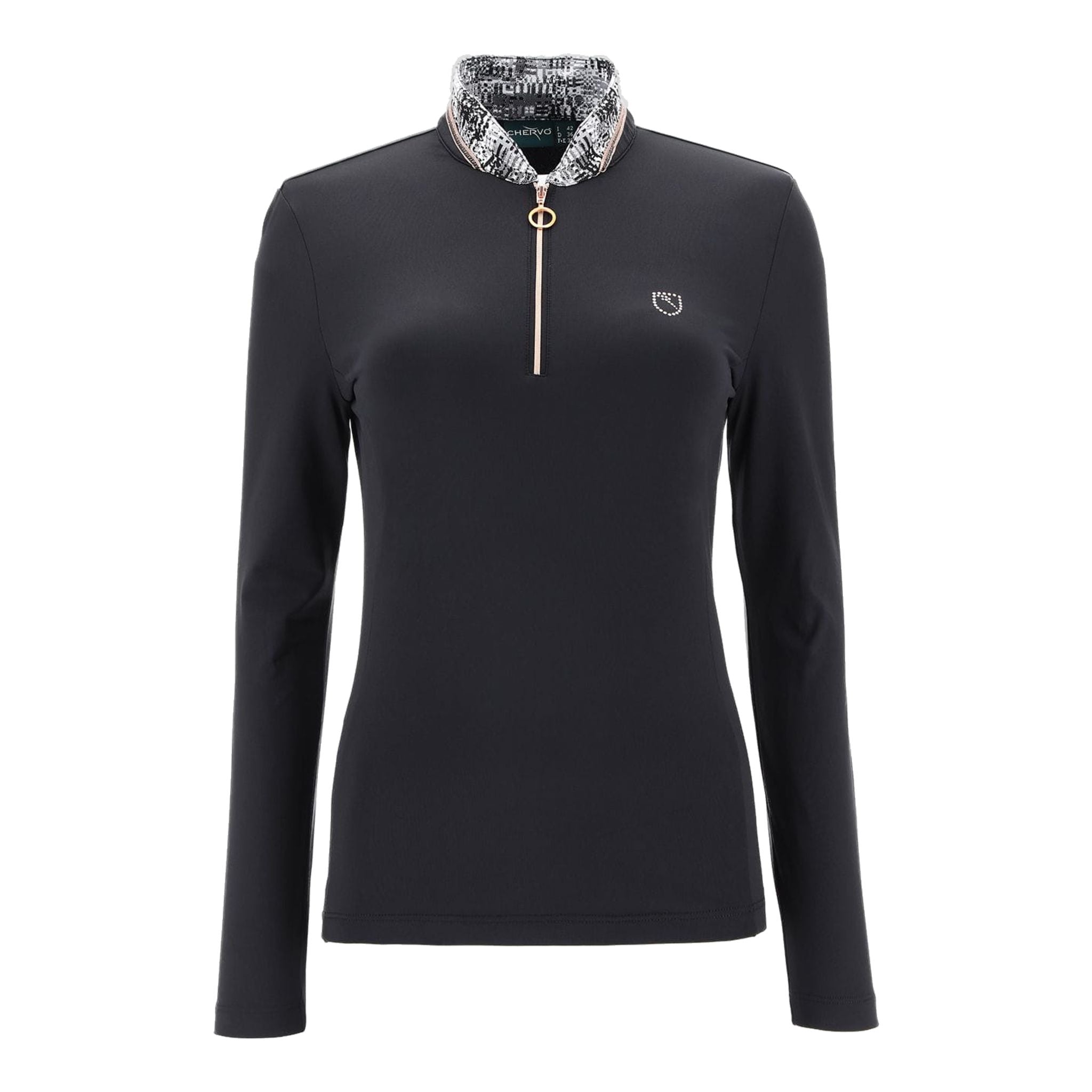 Chervo W Allout LS Polo Schwarz Damen
