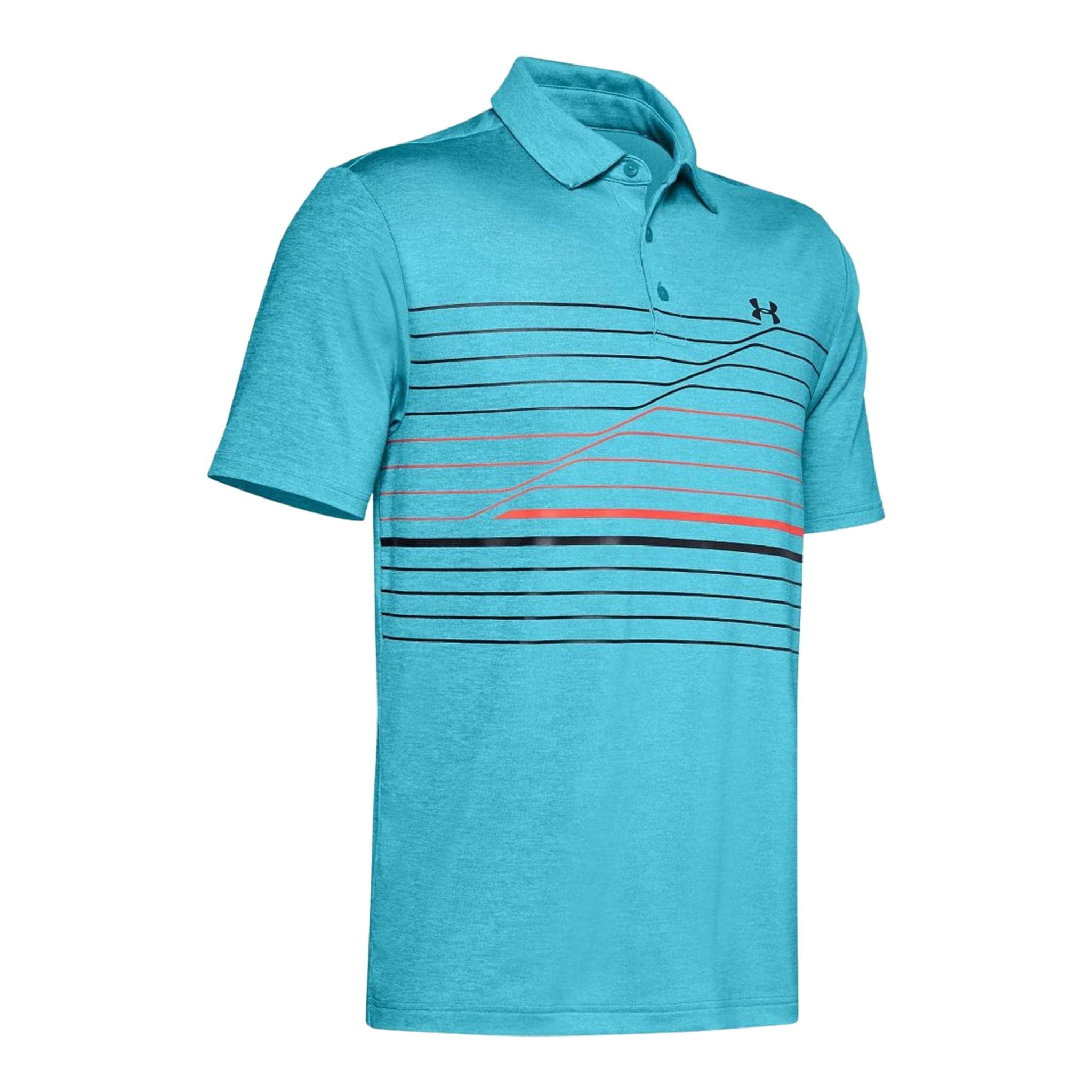 Under Armour Playoff Polo 2,0 Escape/Blue/Black Herren
