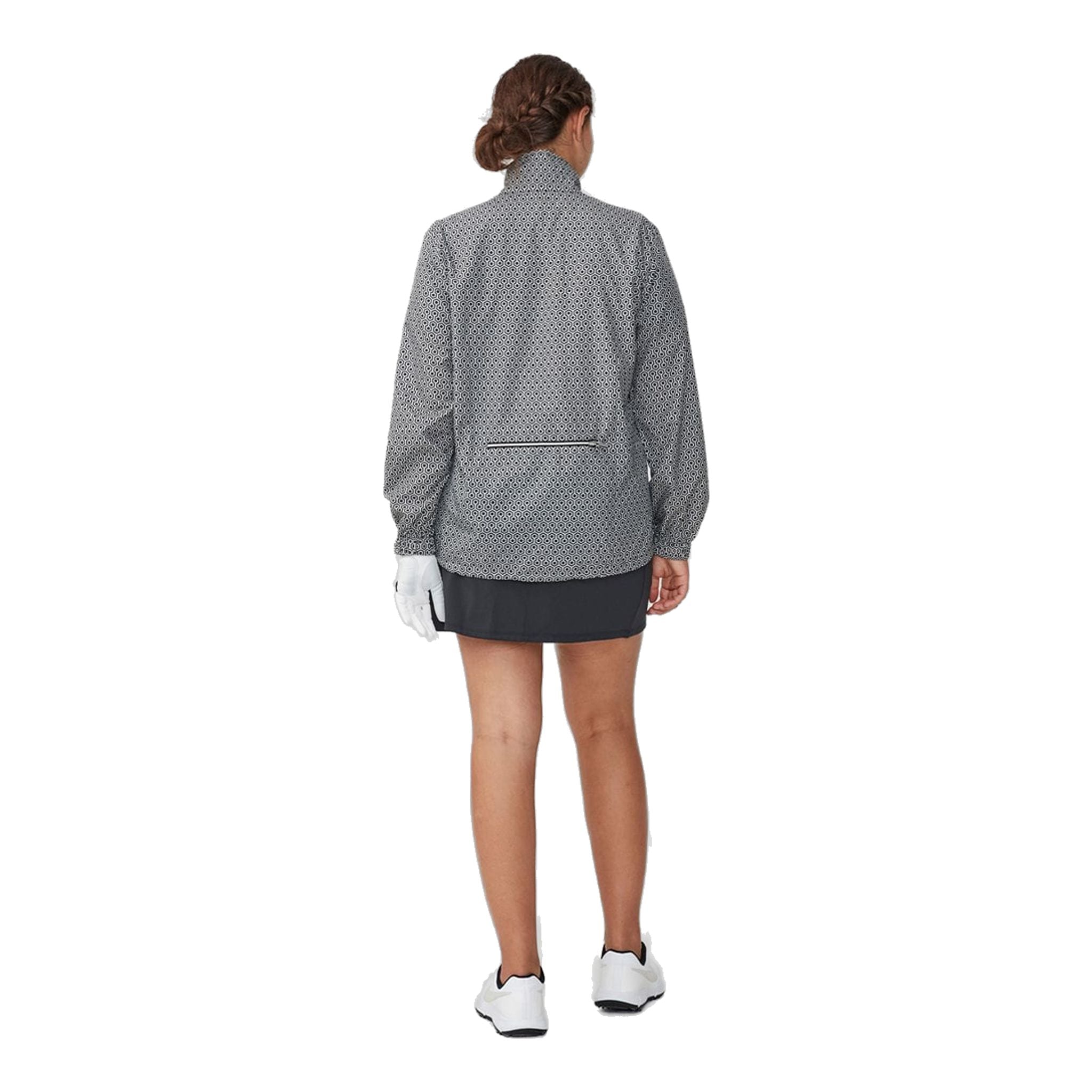 Röhnisch Pocket Wind Jacket Geo Comb Black Damen