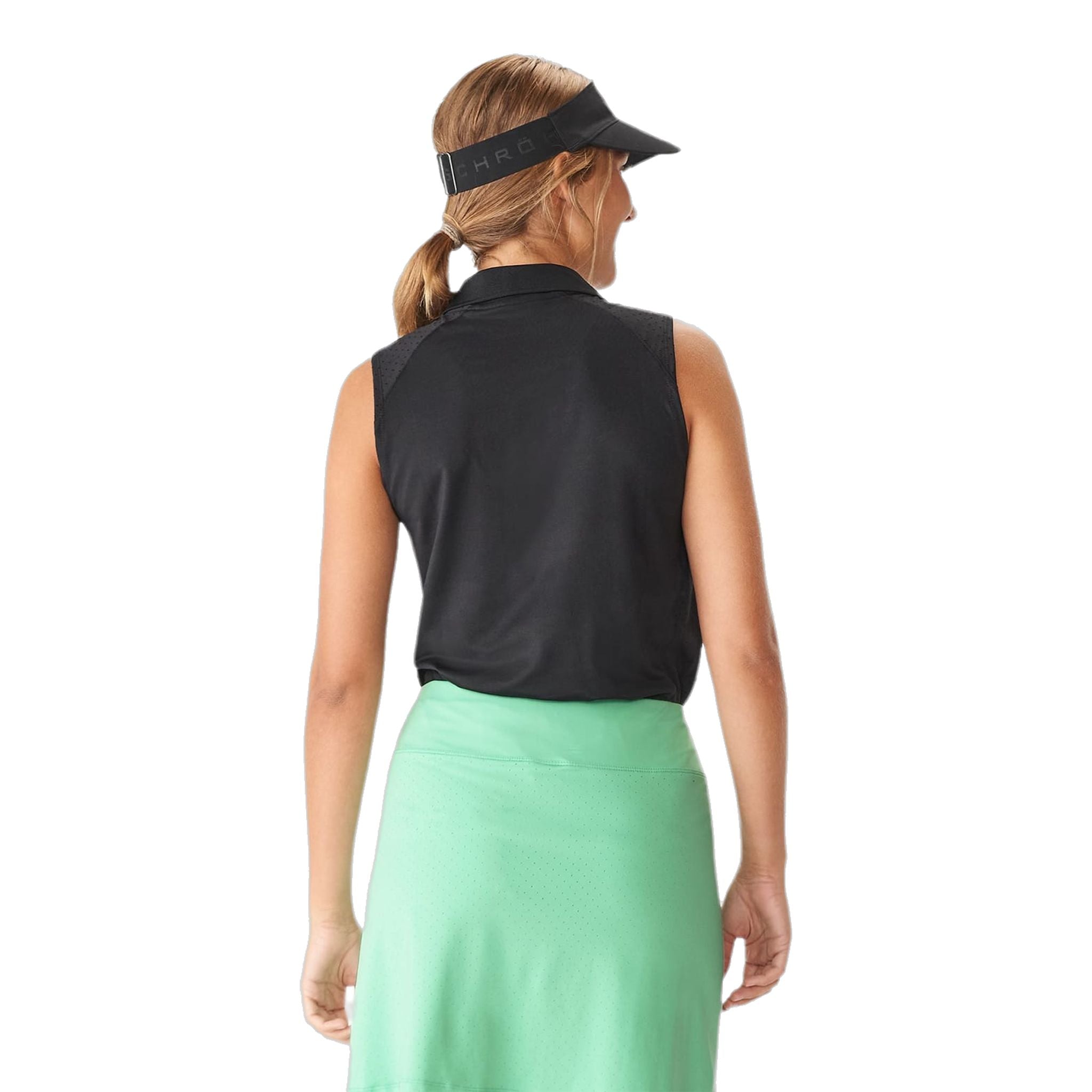 Röhnisch Rumi Polo Ärmellos Schwarz Damen Damen