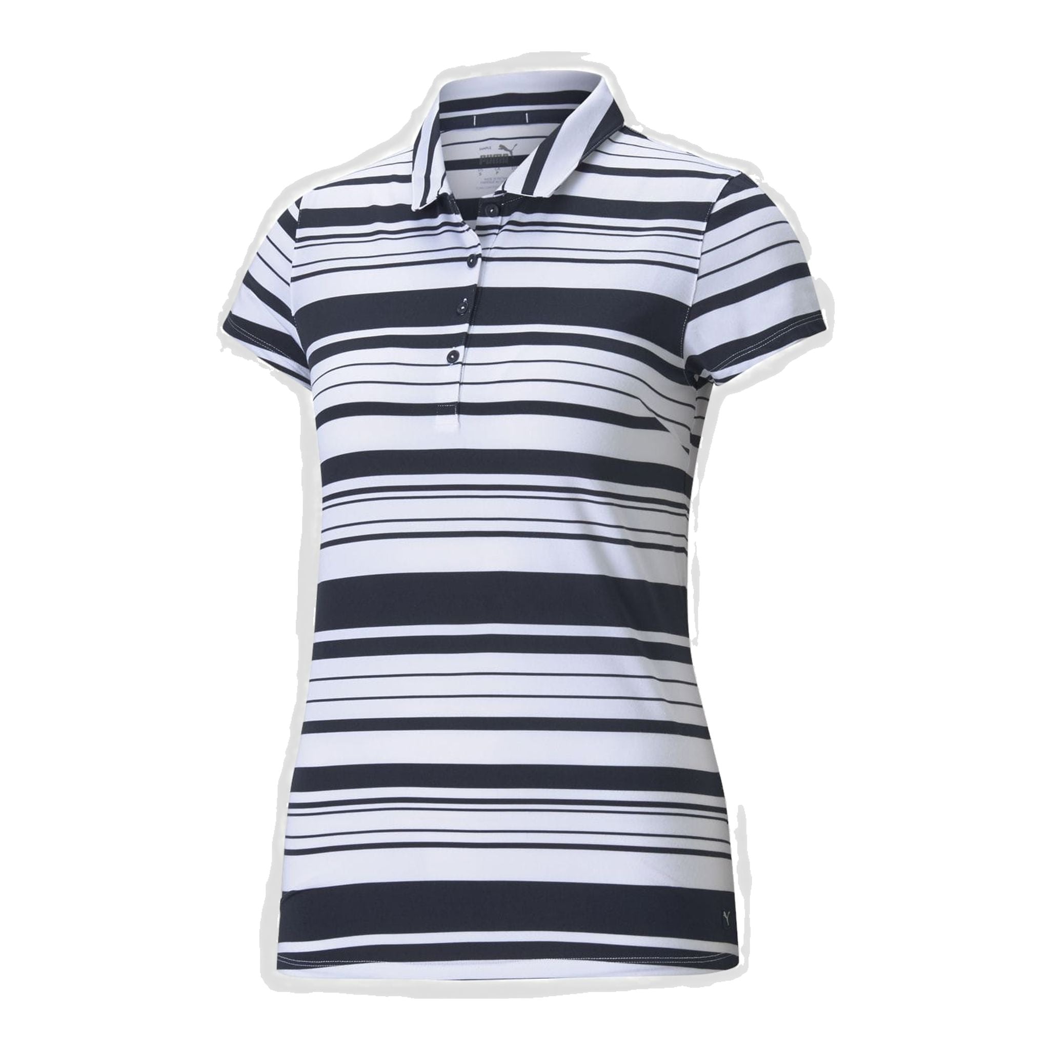 Puma W Cloudspun Ribbon SS Polo Navy/White Damen