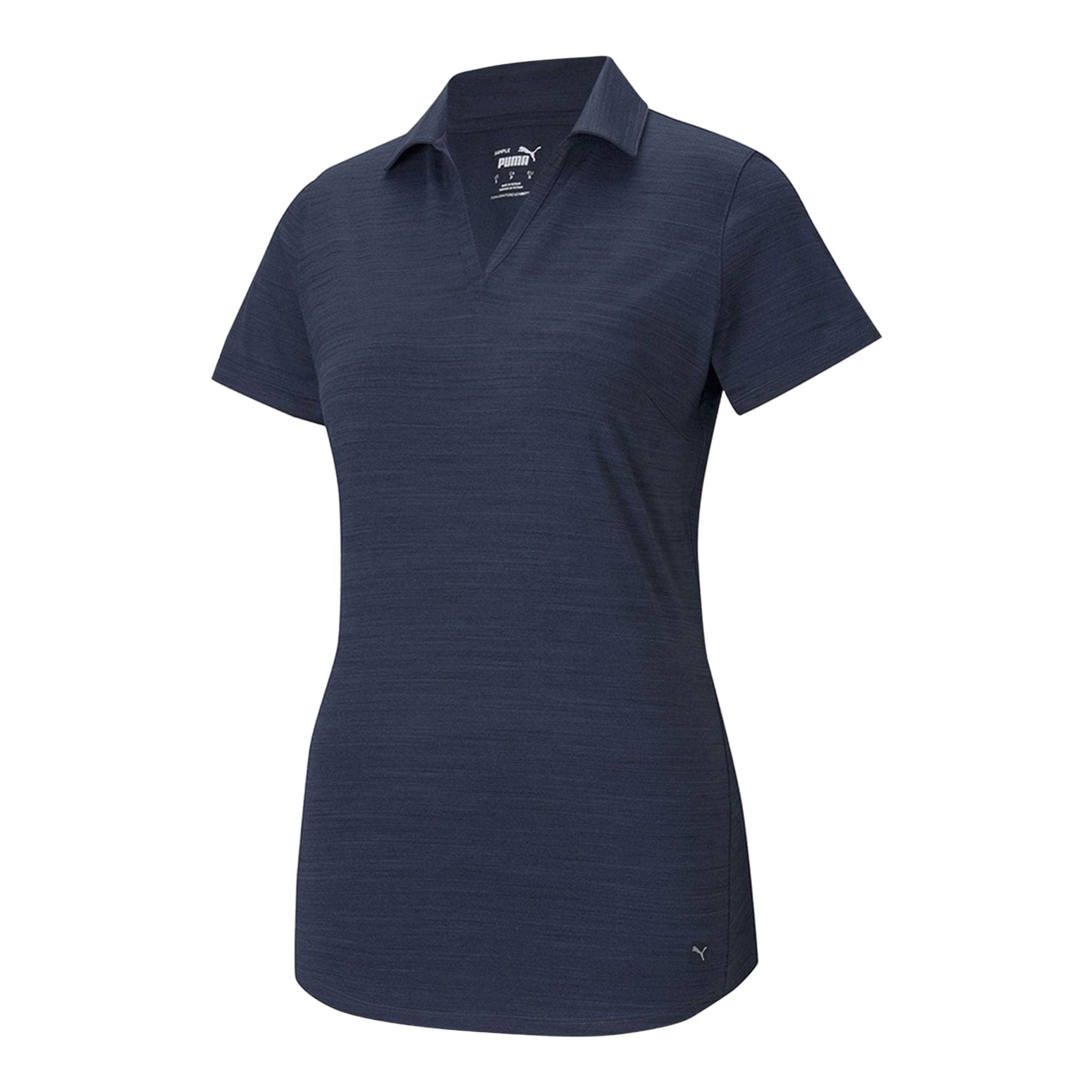 Puma W Cloudspun Free SS Polo Navy Damen
