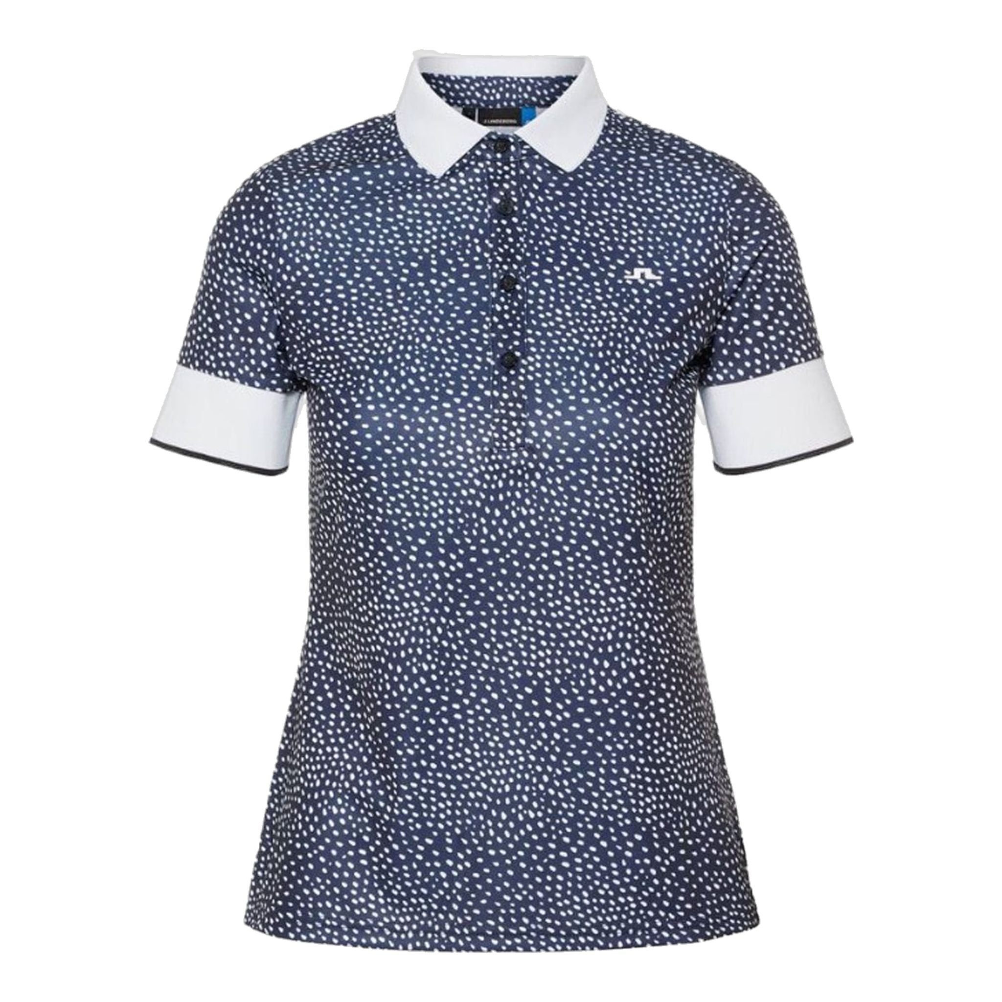 J. Lindeberg W Lexie-TX Coolmax Polo White Dot Damen