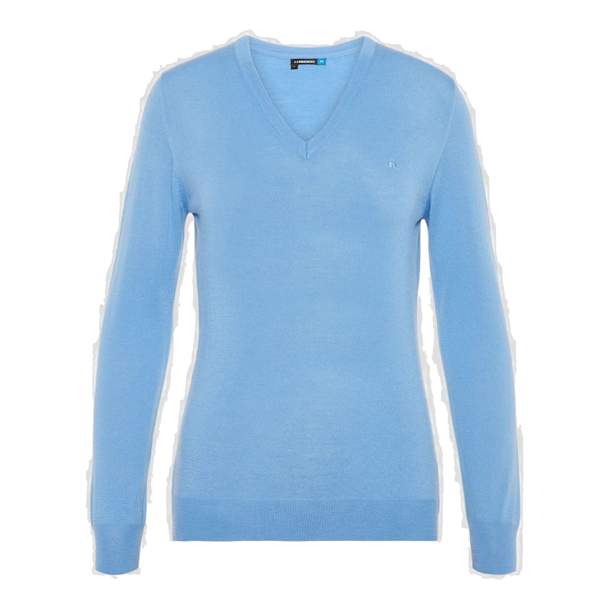 J. Lindeberg W Amaya-True Merino Sweater Lake Blue Damen