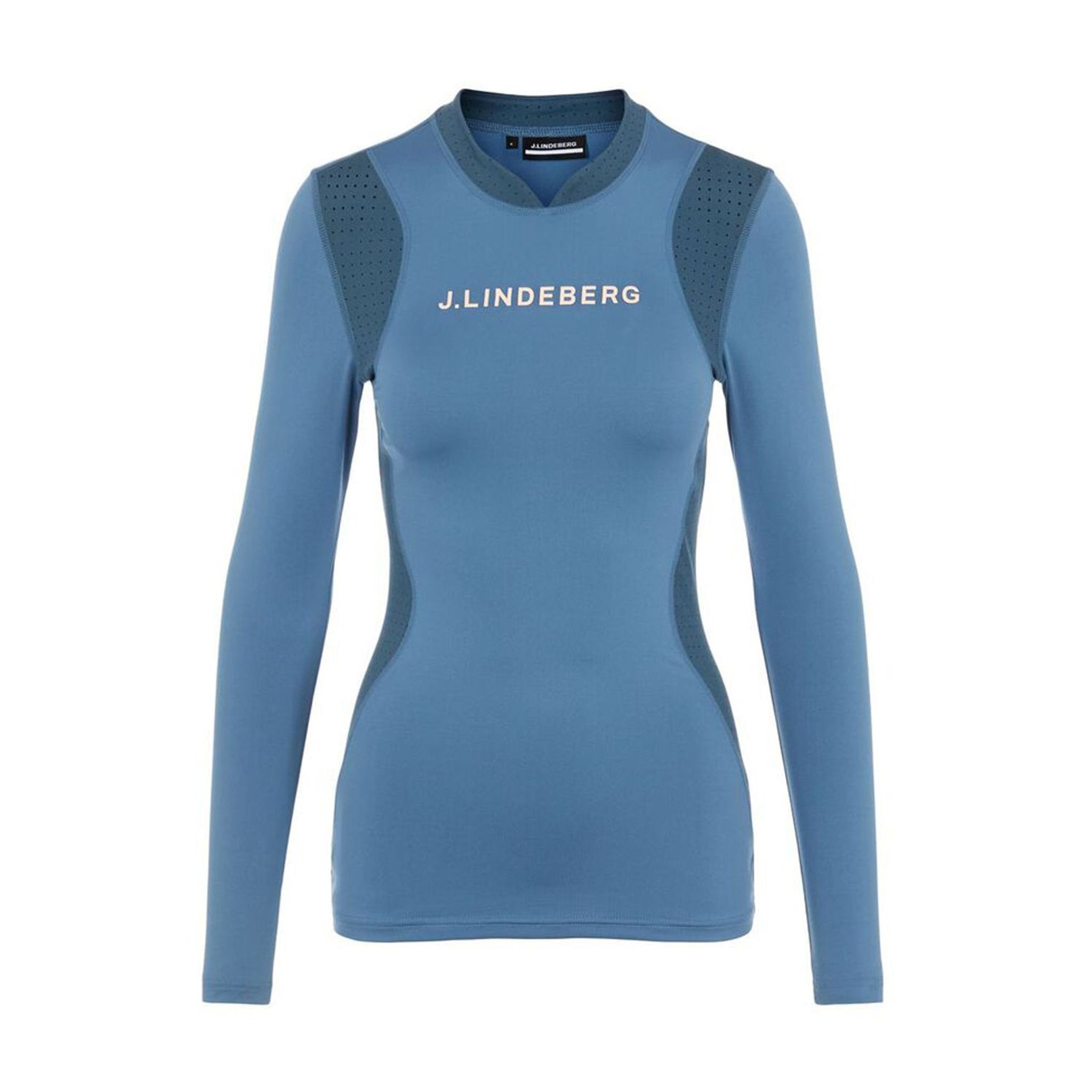 J. Lindeberg W Layer Zowie Soft Compression Top s dlouhým rukávem modré dámské