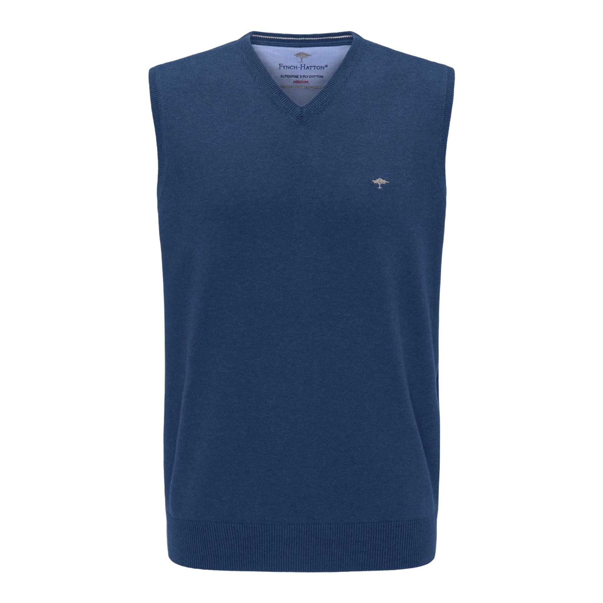 Fynch Hatton Pullunder Blau Herren