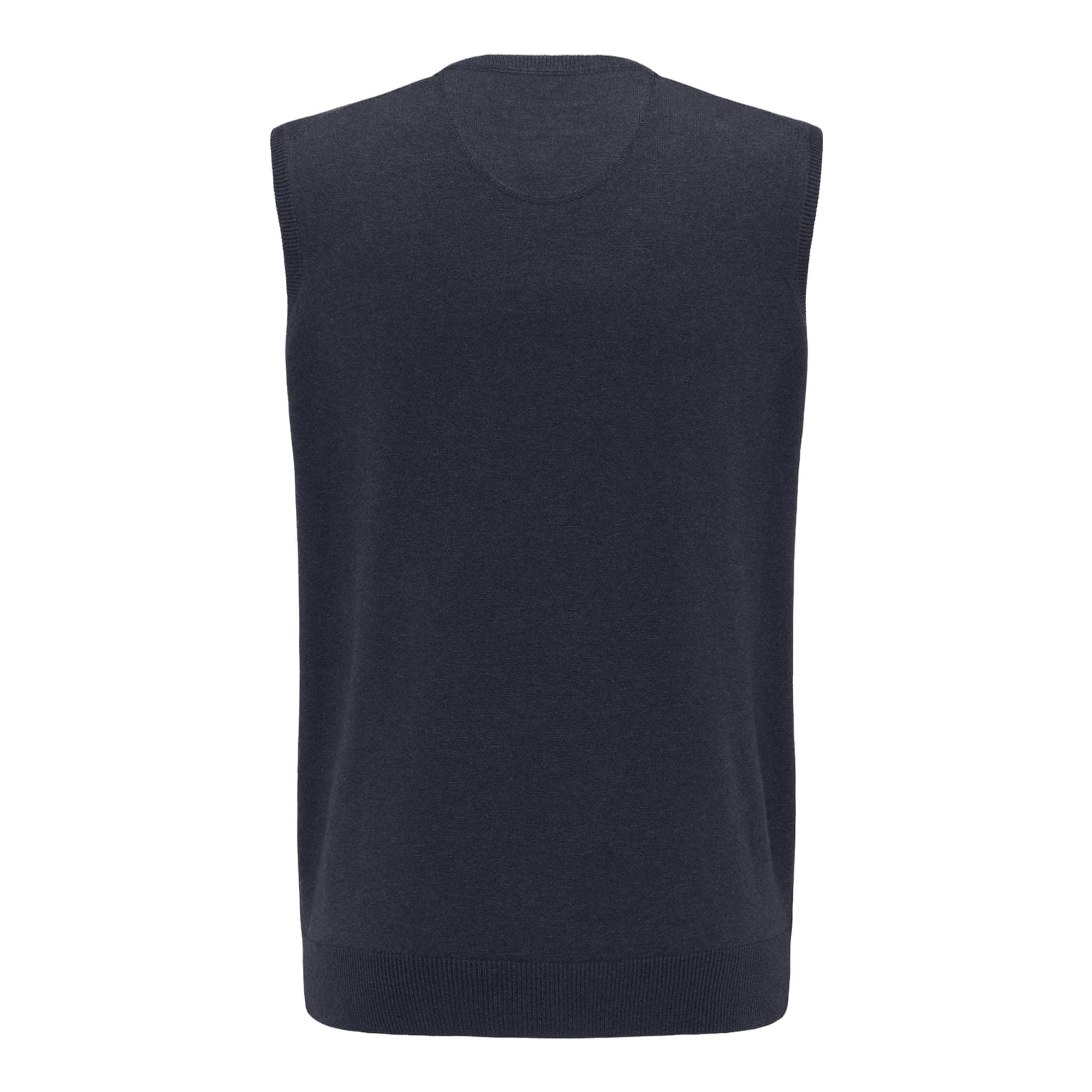 Fynch Hatton M Slipover SL Sweater Navy Herren