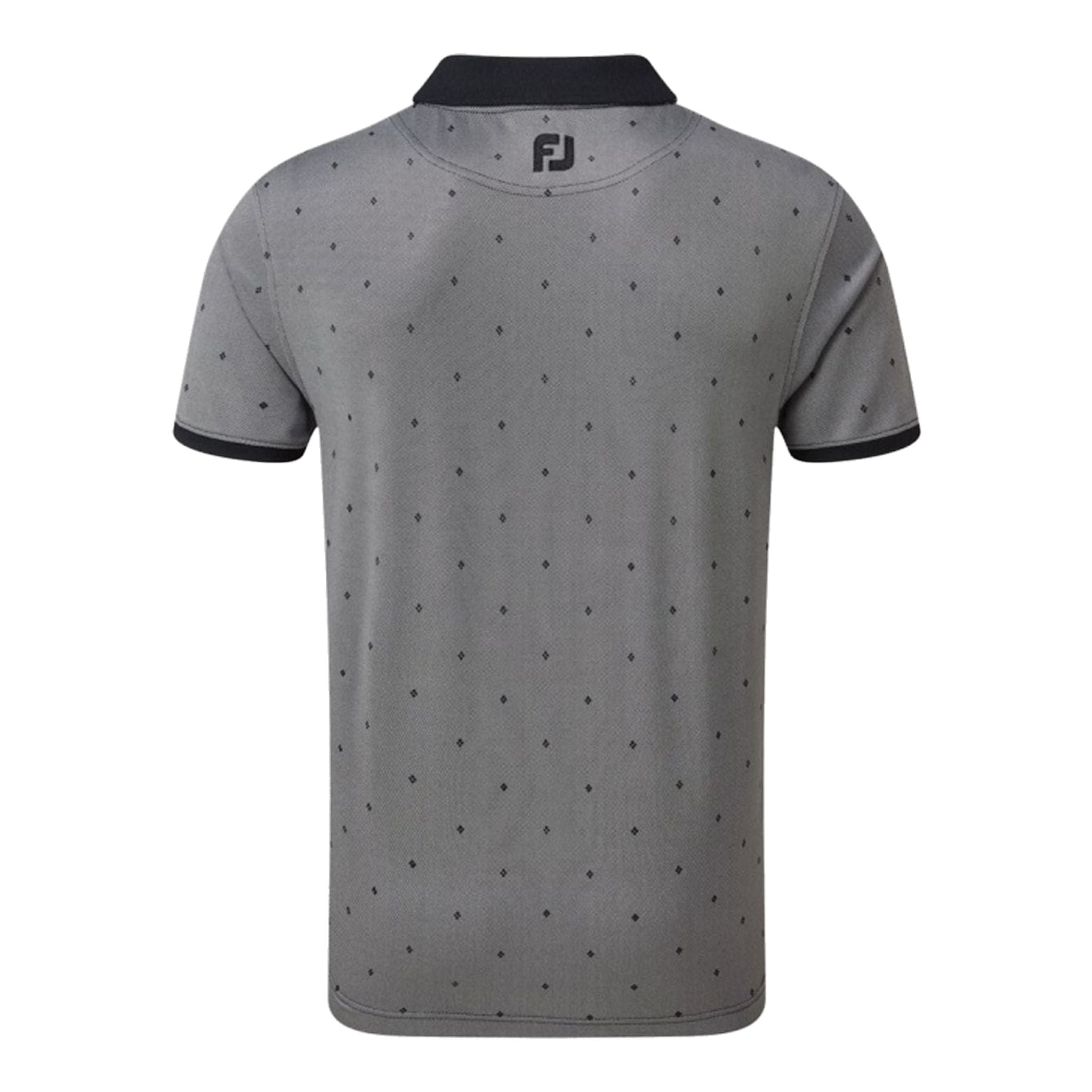Footjoy M Birdseye Argyle SS Polo Black/White Herren