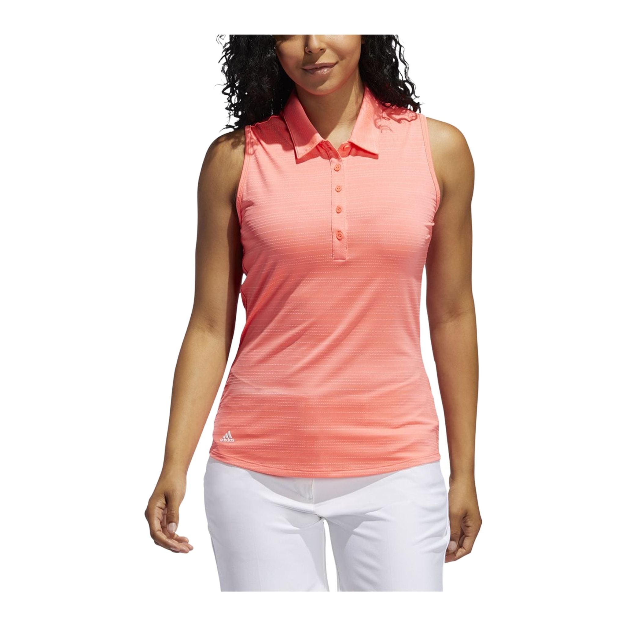 Adidas W Microdot SL Polo Flash Red Damen