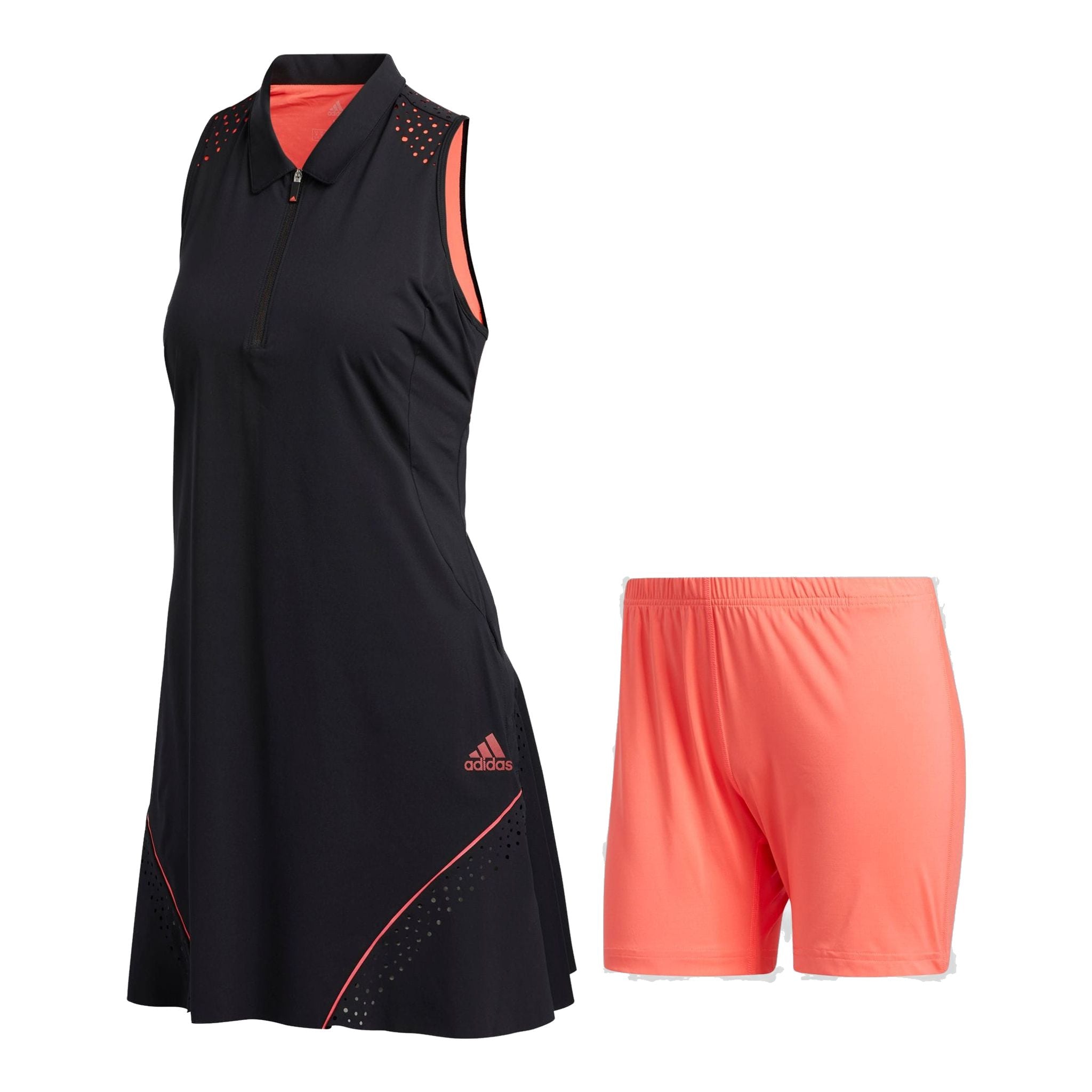 Adidas W Perforated Color Pop Dress Black Damen