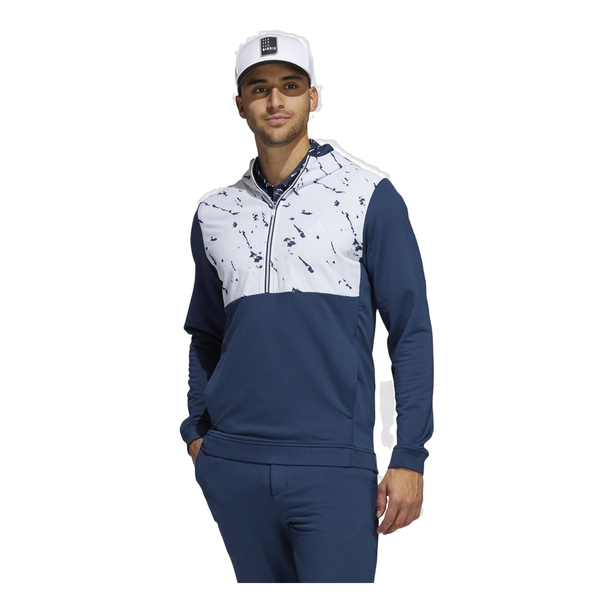 Adidas Anorak Pullover CRDY Half Zip Navyblau/Weiß Herren