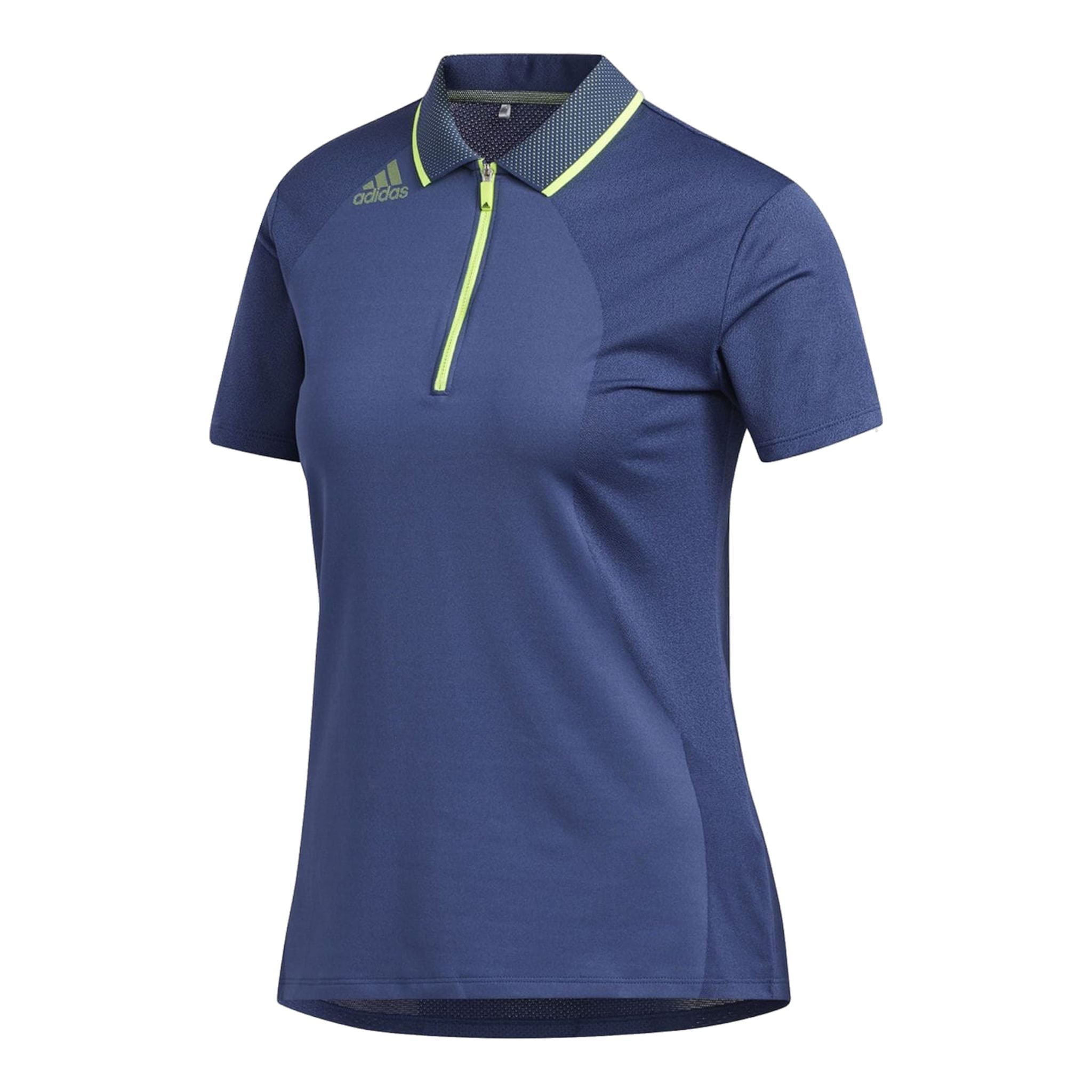Adidas W Aeroready Engineered SS Polo Tech Indigo Damen