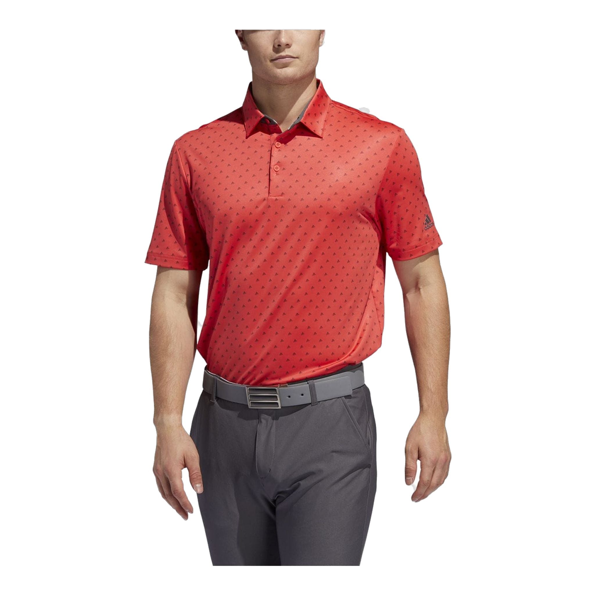 Adidas Ultimate365 Badge of Sort Polo Coral/Grey Herren