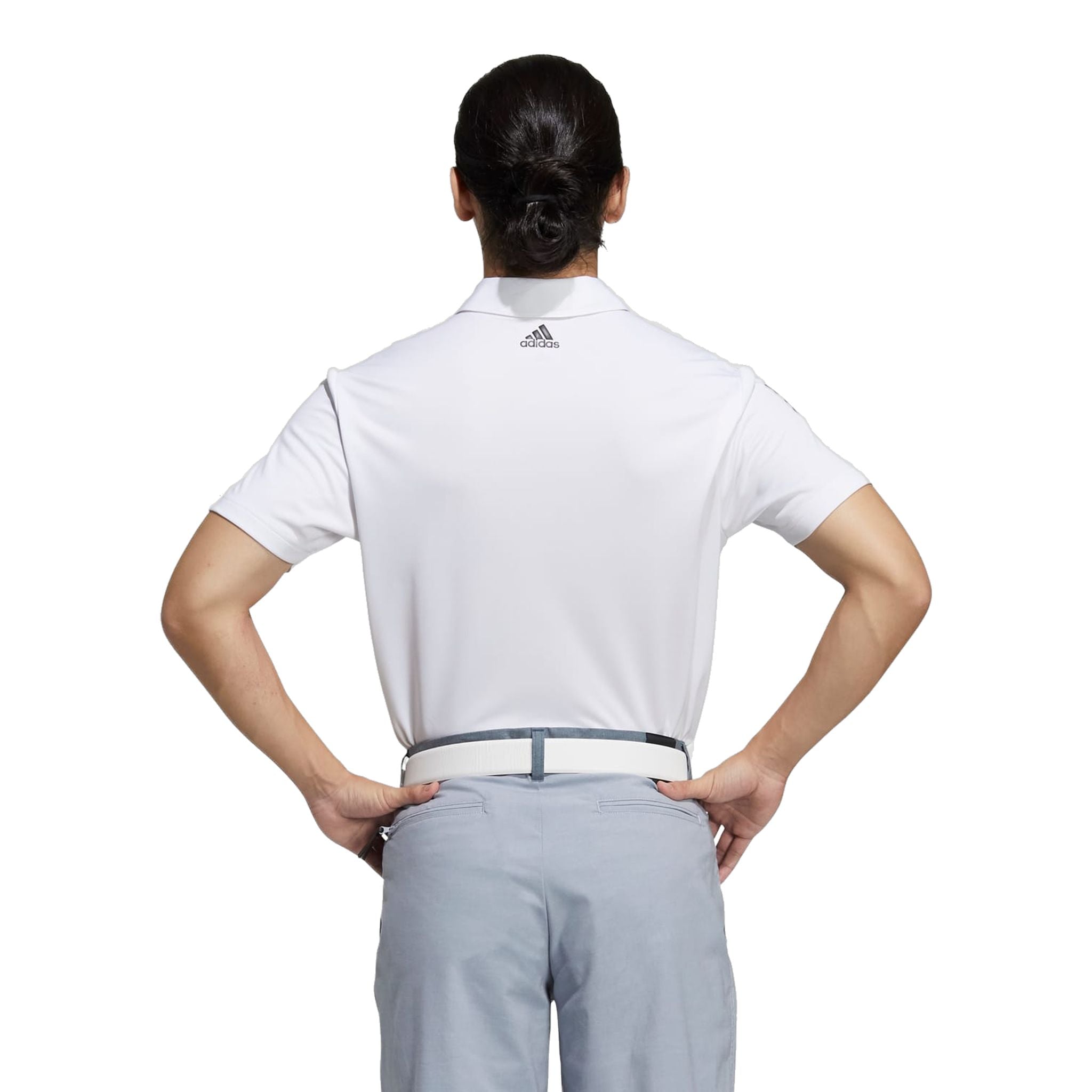 Adidas 3-Streifen Basic SS Polo Weiß/Schwarz Herren