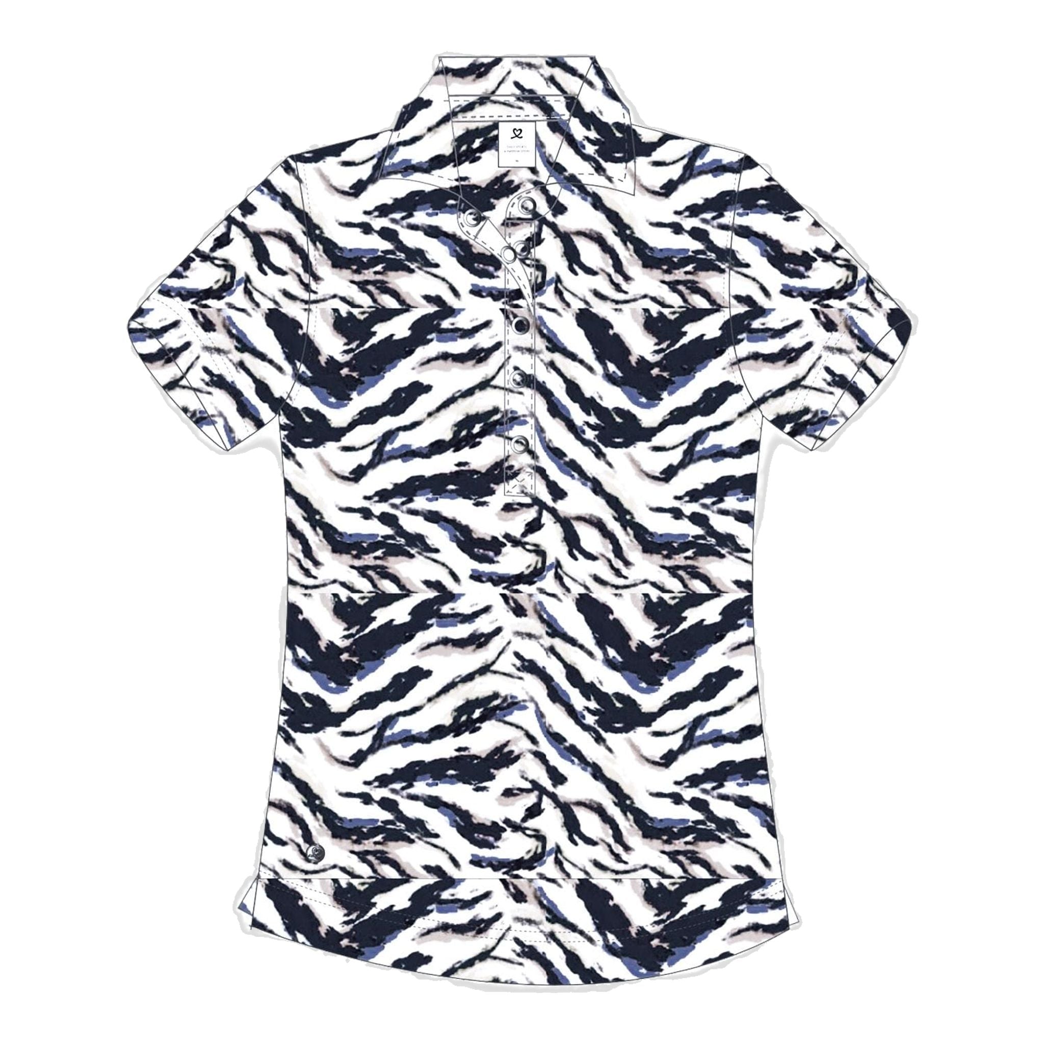 Daily Sports QuickDry Lens Printed Mesh Polo Damen