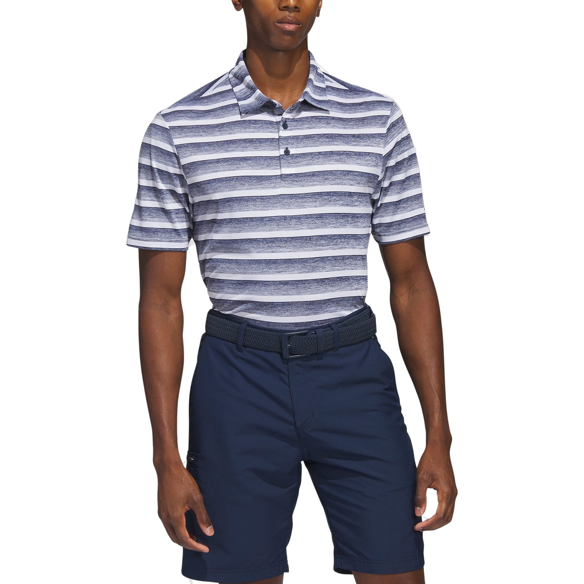 Adidas Two-Color Stripe Poloshirt Herren