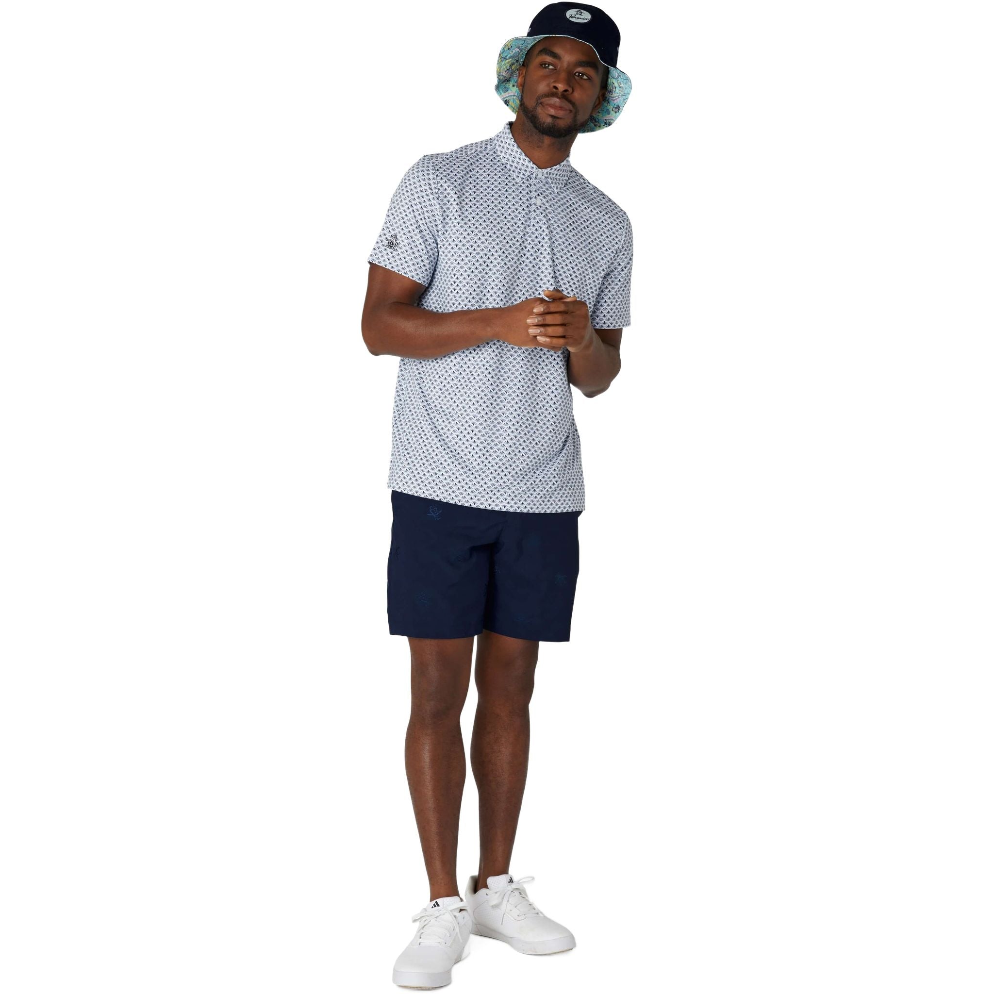 Original Penguin Retro Geo Print Polo Herren