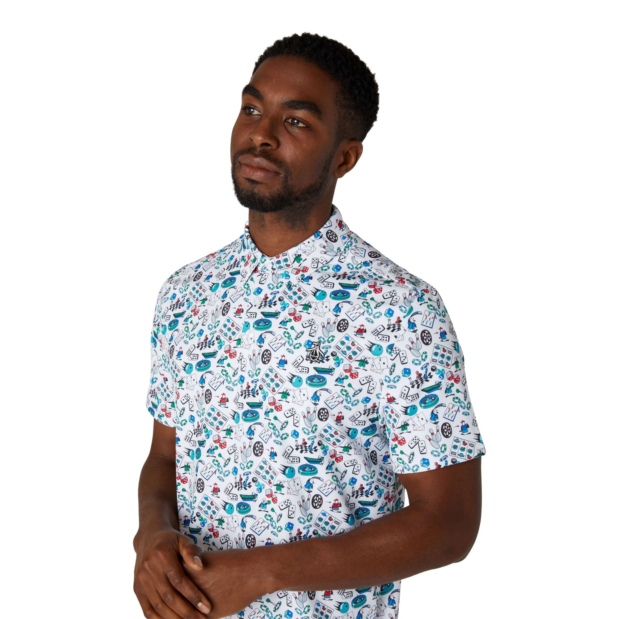 Original Penguin Roadmap All-Over Novelty Polo Herren