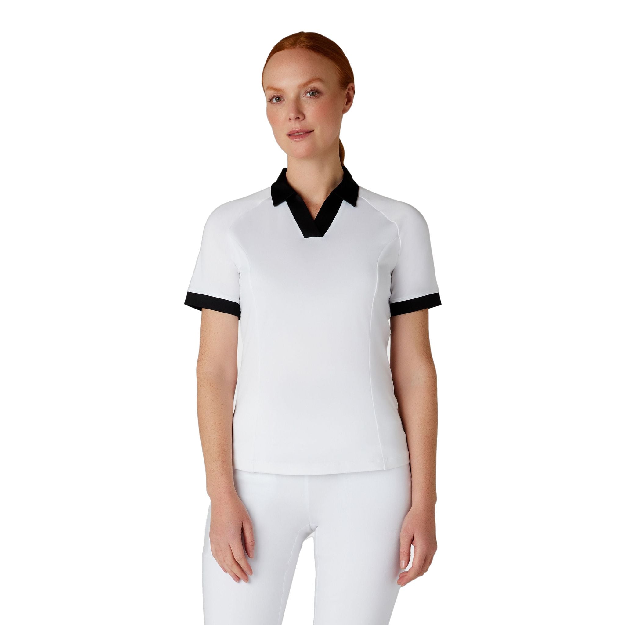 Callaway Short Sleeve V-Placket ColorBL Shirt Damen
