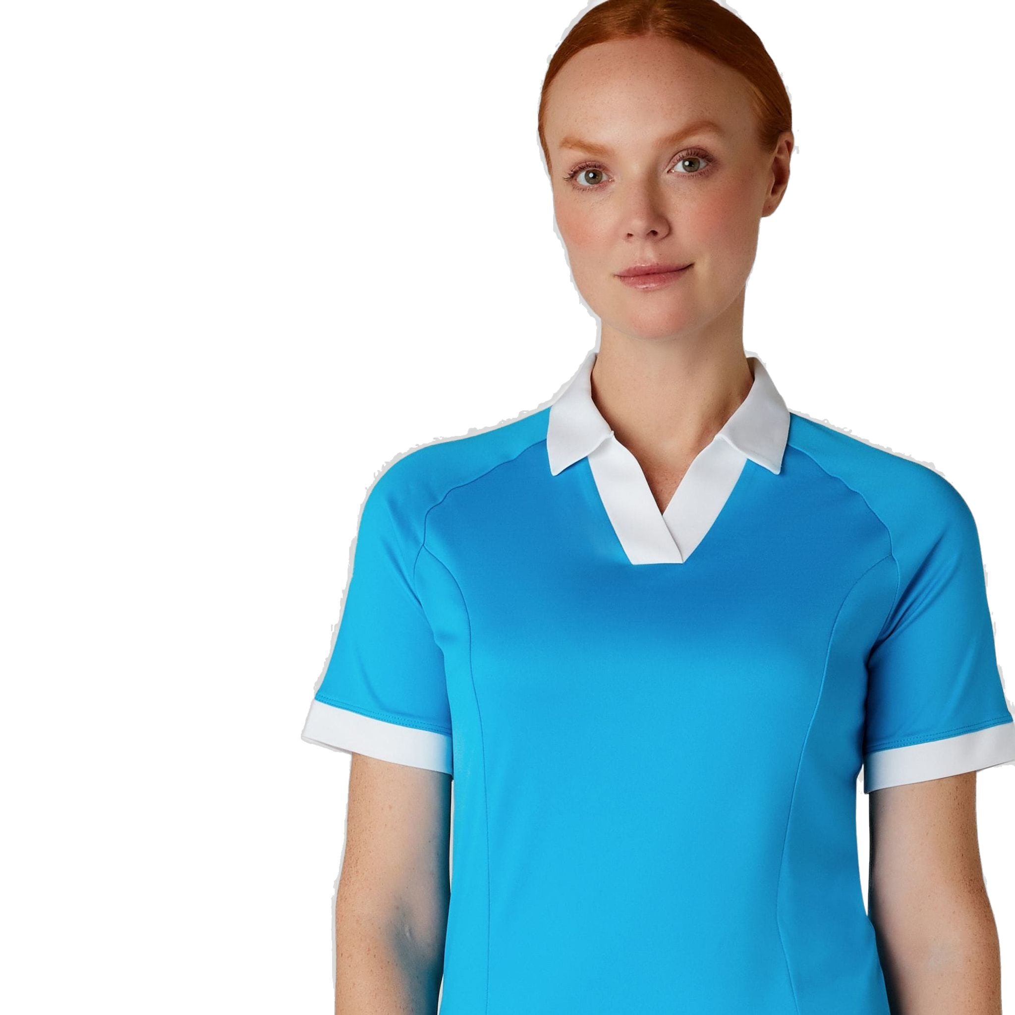 Callaway Short Sleeve V-Placket ColorBL Shirt Damen