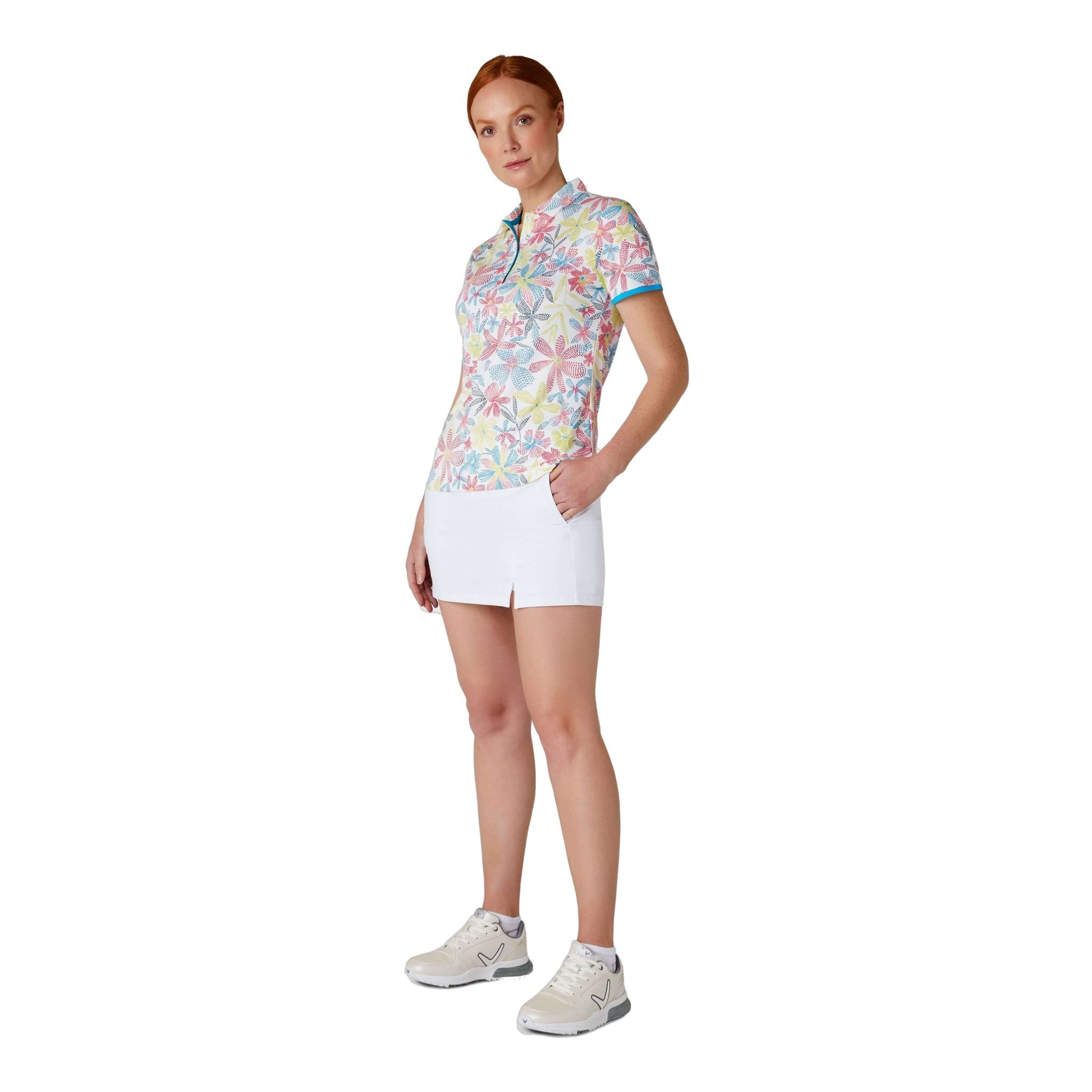 Callaway Allover Chev Flor Shirt Damen
