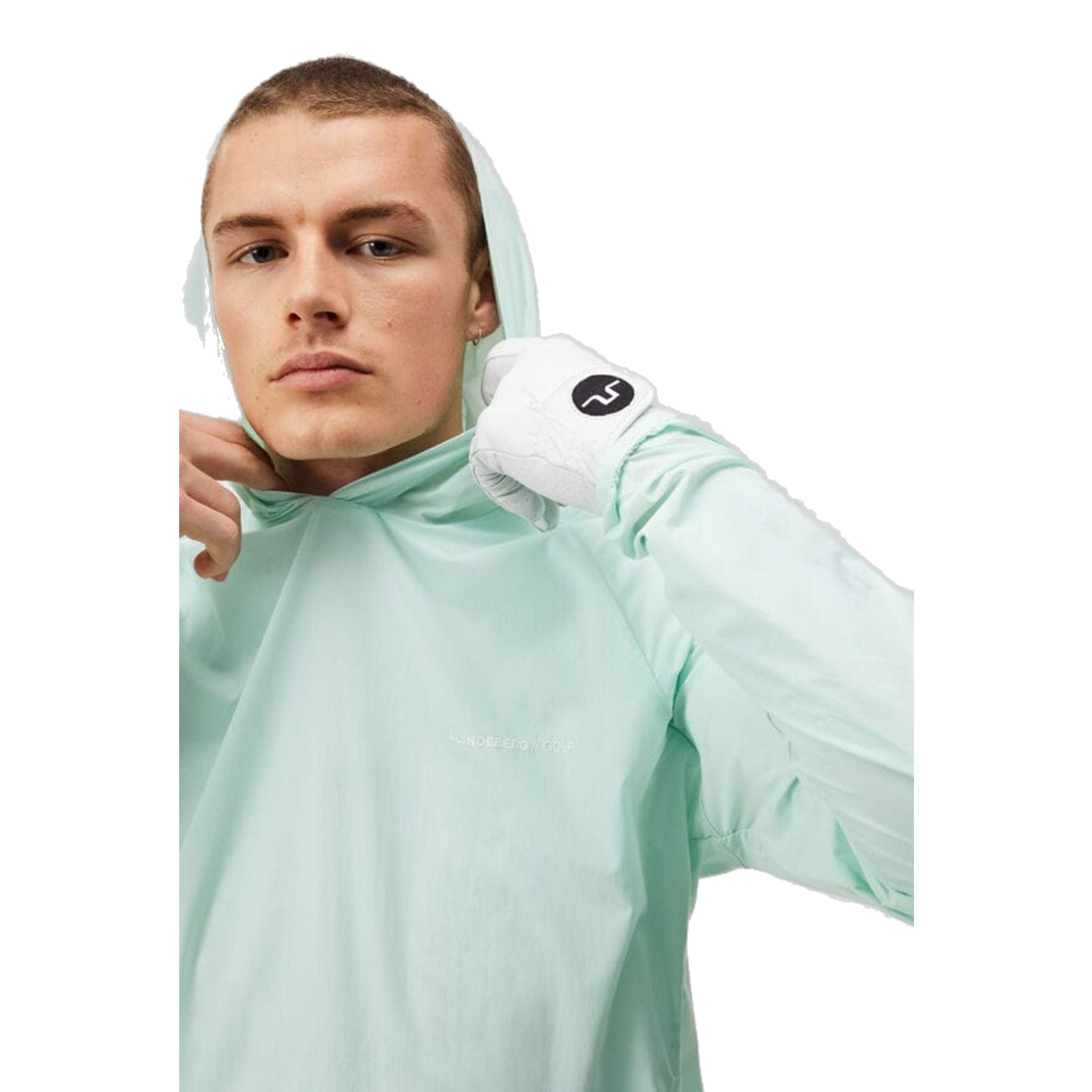 J. Lindeberg Arron Stretch Wind Hoodie Men Honeydew Men