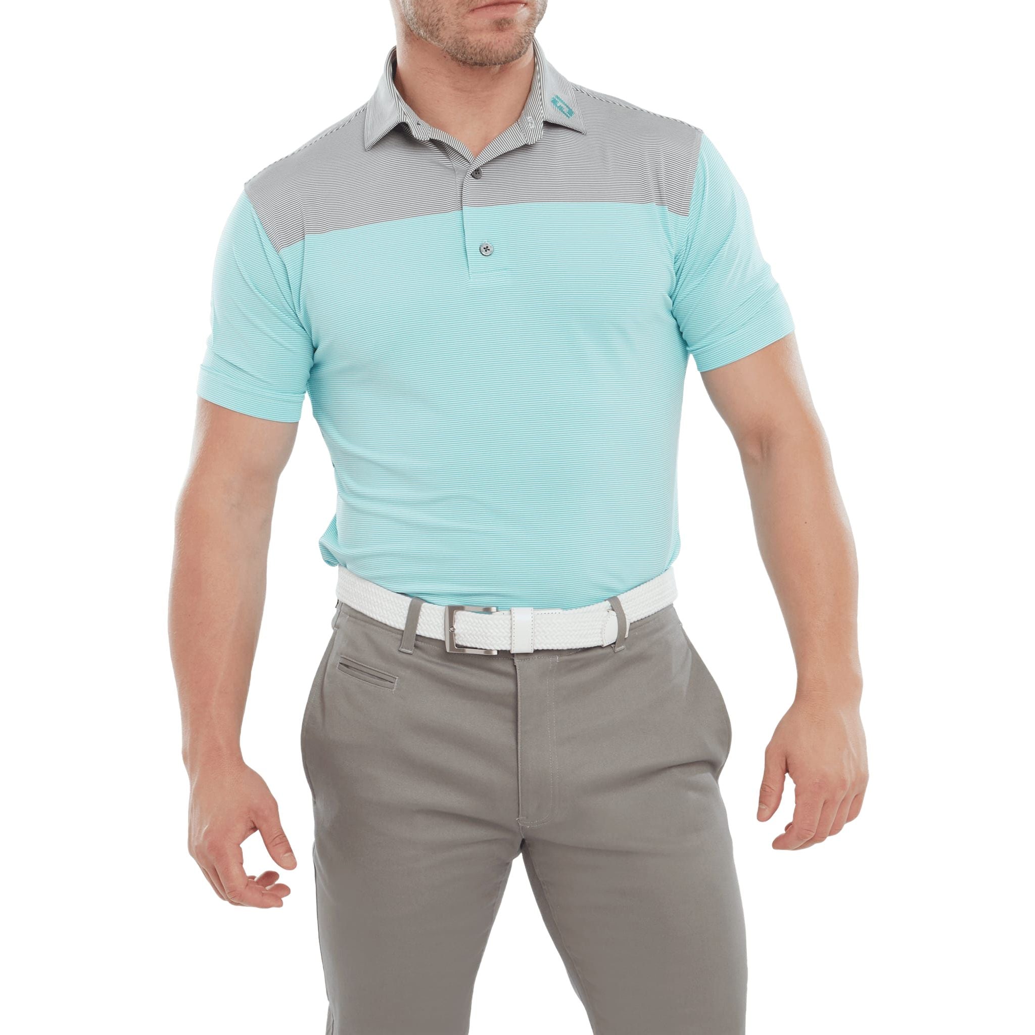 Footjoy End-on-End Block Poloshirt Herren