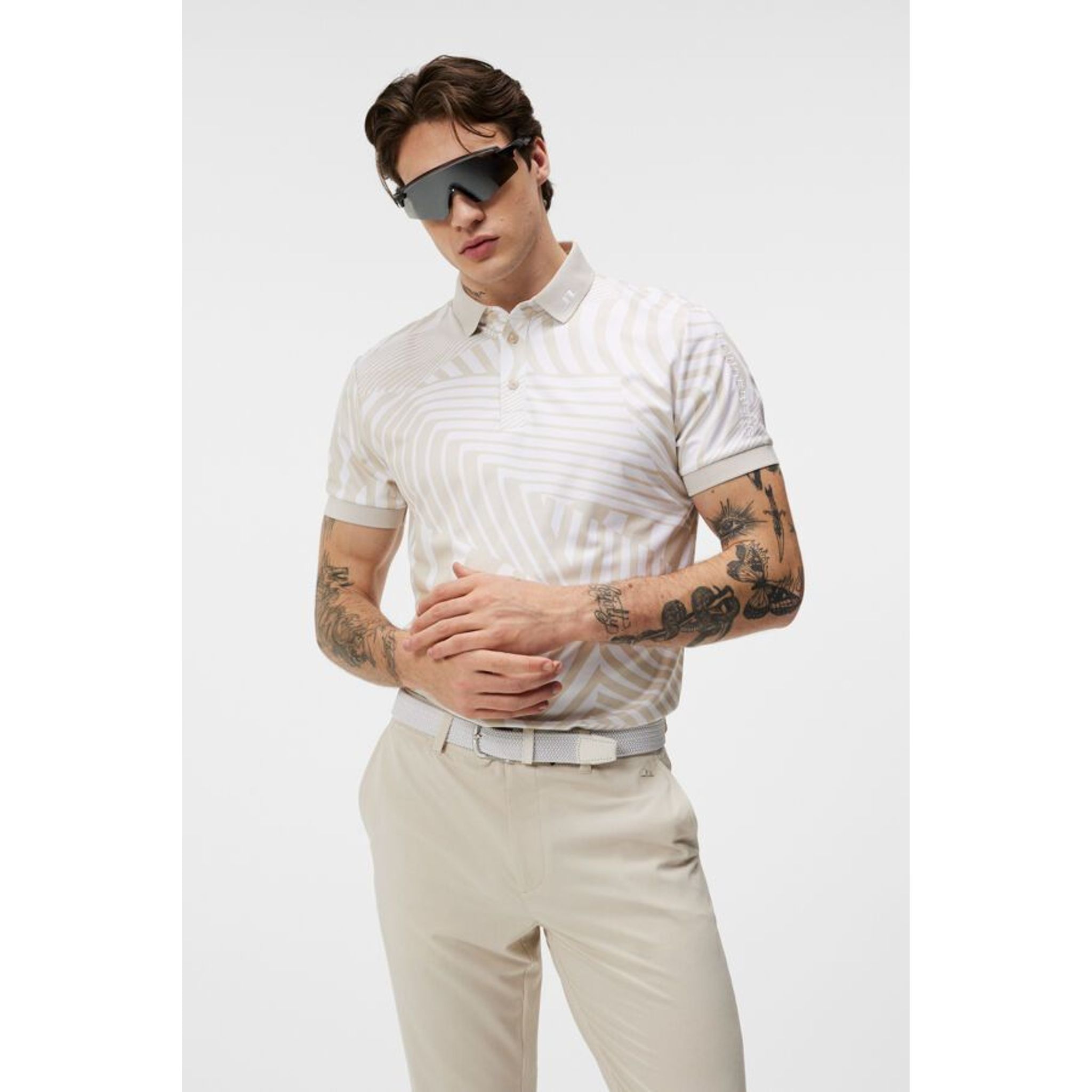 J. Lindeberg Tour Tech Reg Fit Print Polo Herren