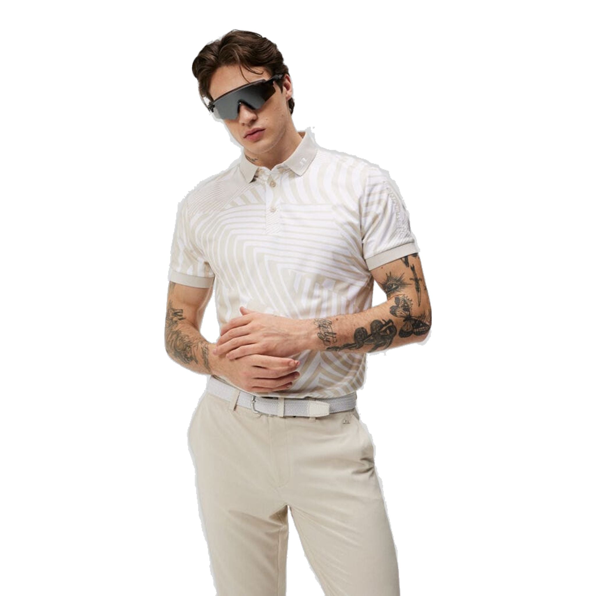 J. Lindeberg Tour Tech Reg Fit Print Polo Herren