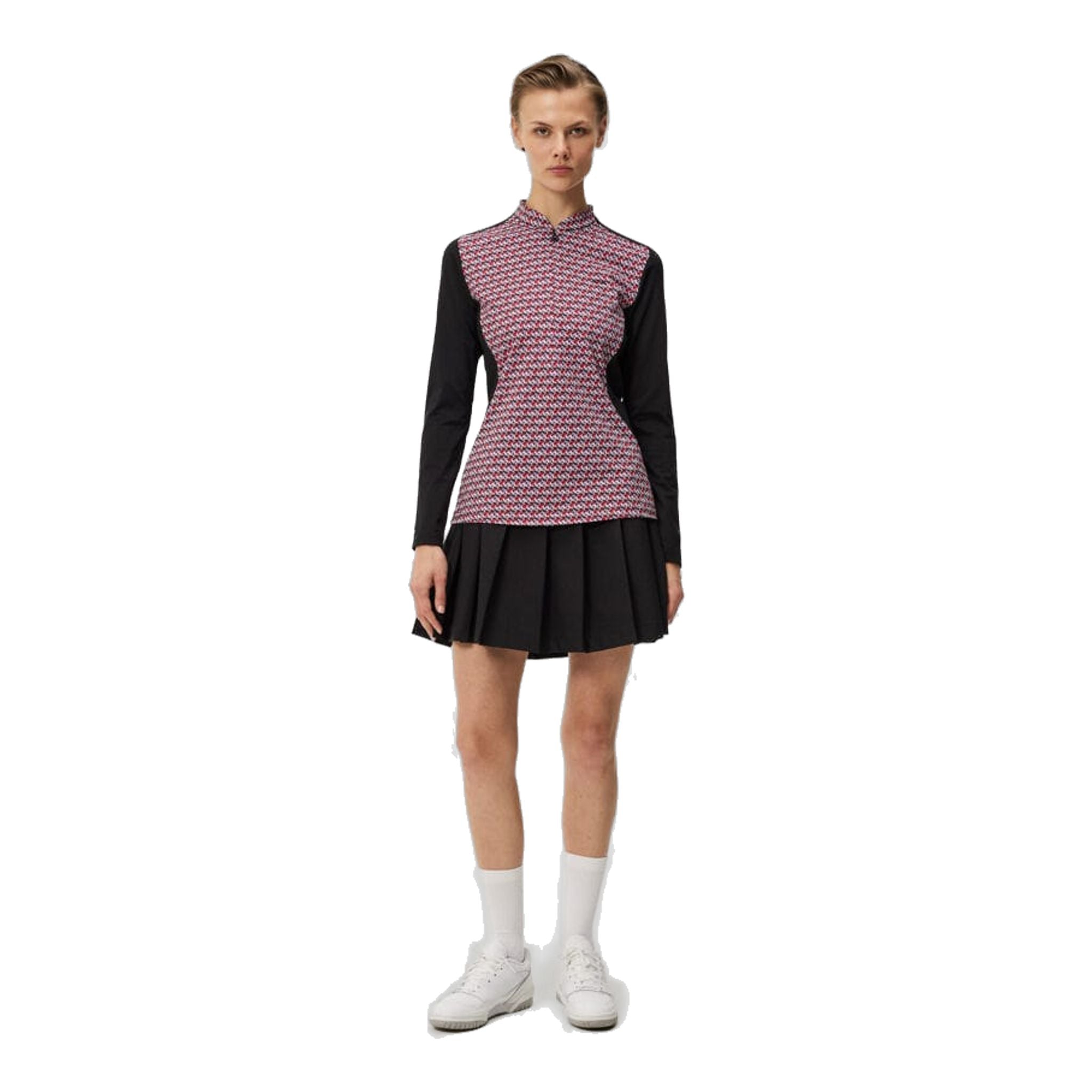 J. Lindeberg Marilyn Half Zip Mid Layer Damen Schwarz Damen