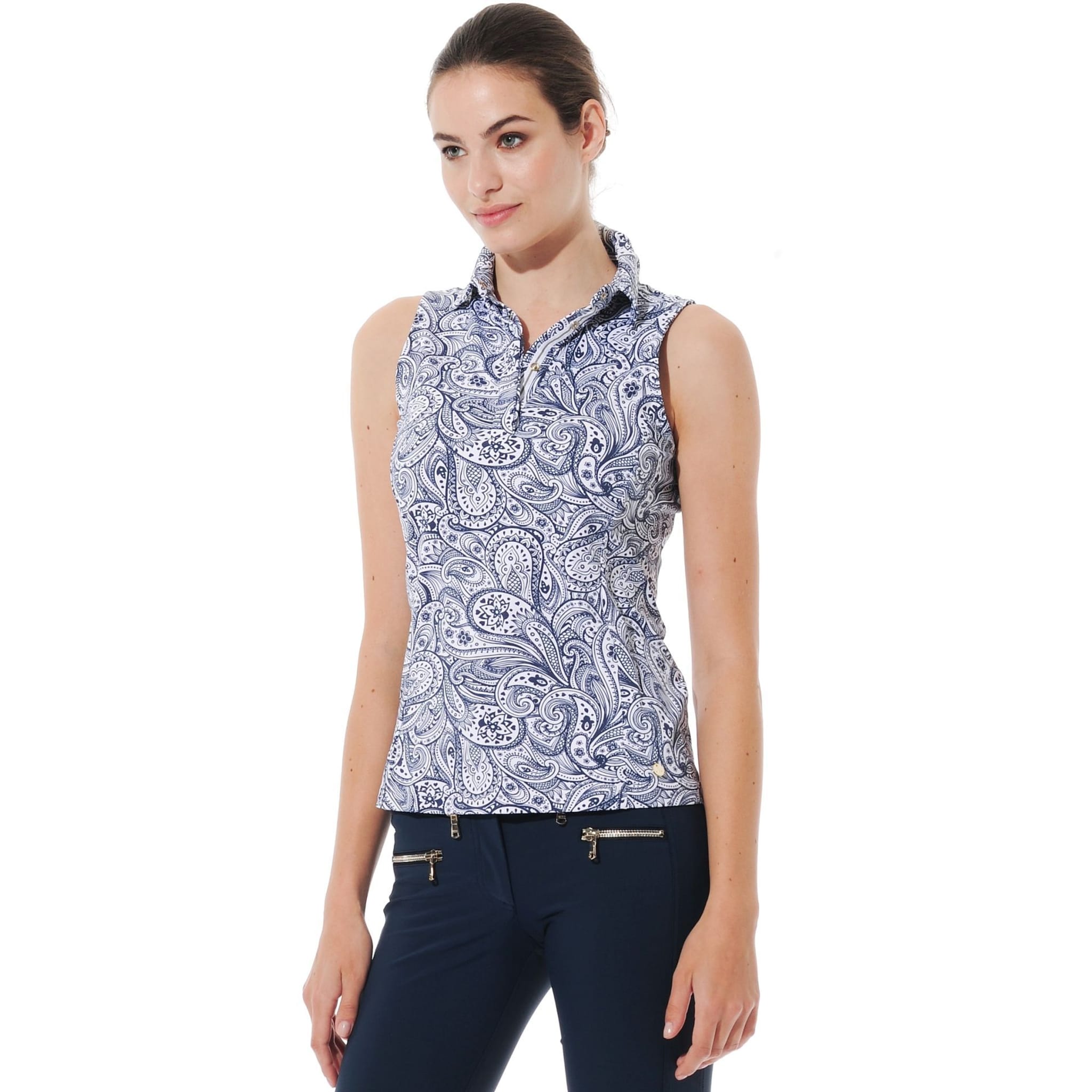 MDC Sportwear W Polo SL Merlyn Print Paisley Dámské
