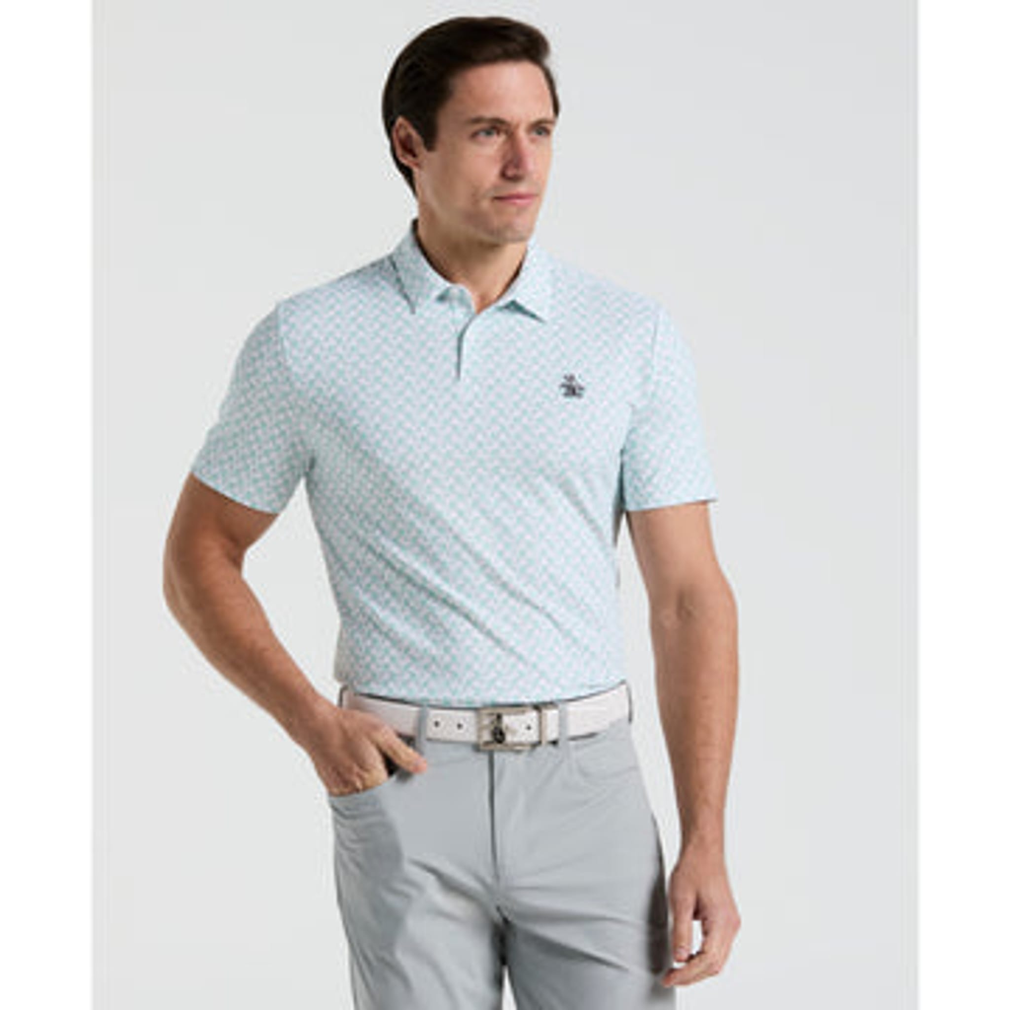 Original Penguin All-Over Lifesaver Print Polo Herren