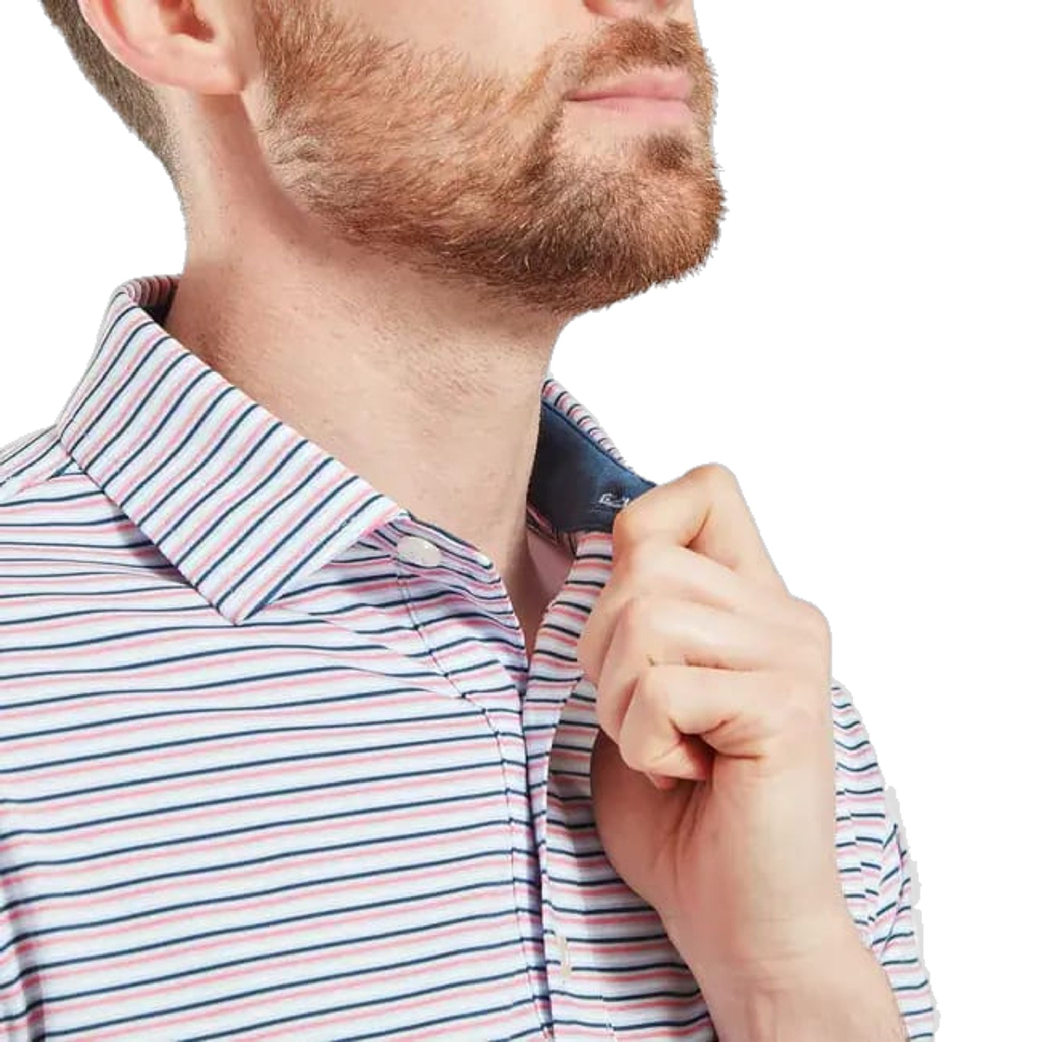 Footjoy Balance Stripe Lisle Polo Herren