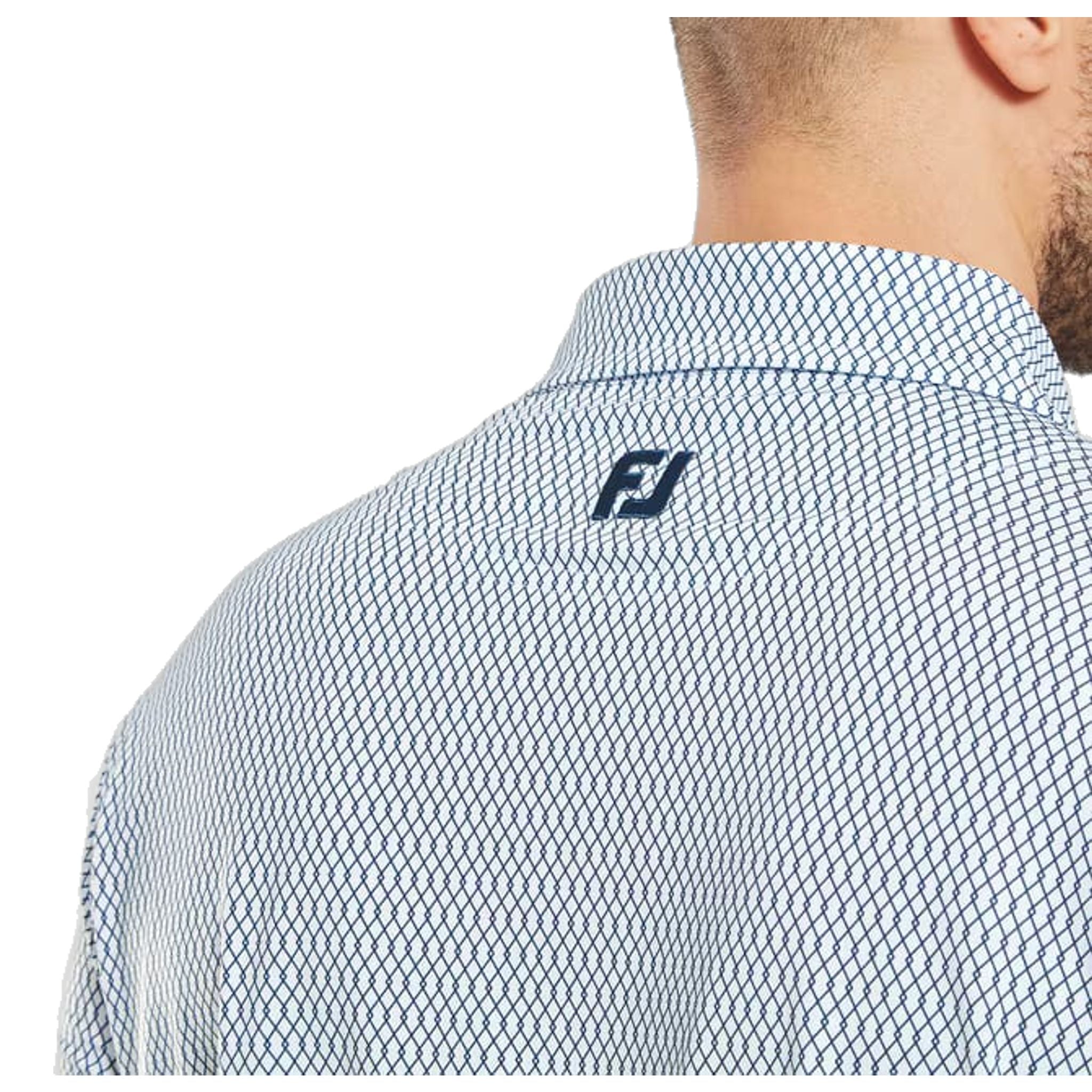 Footjoy Irongate Print Lisle Polo Herren