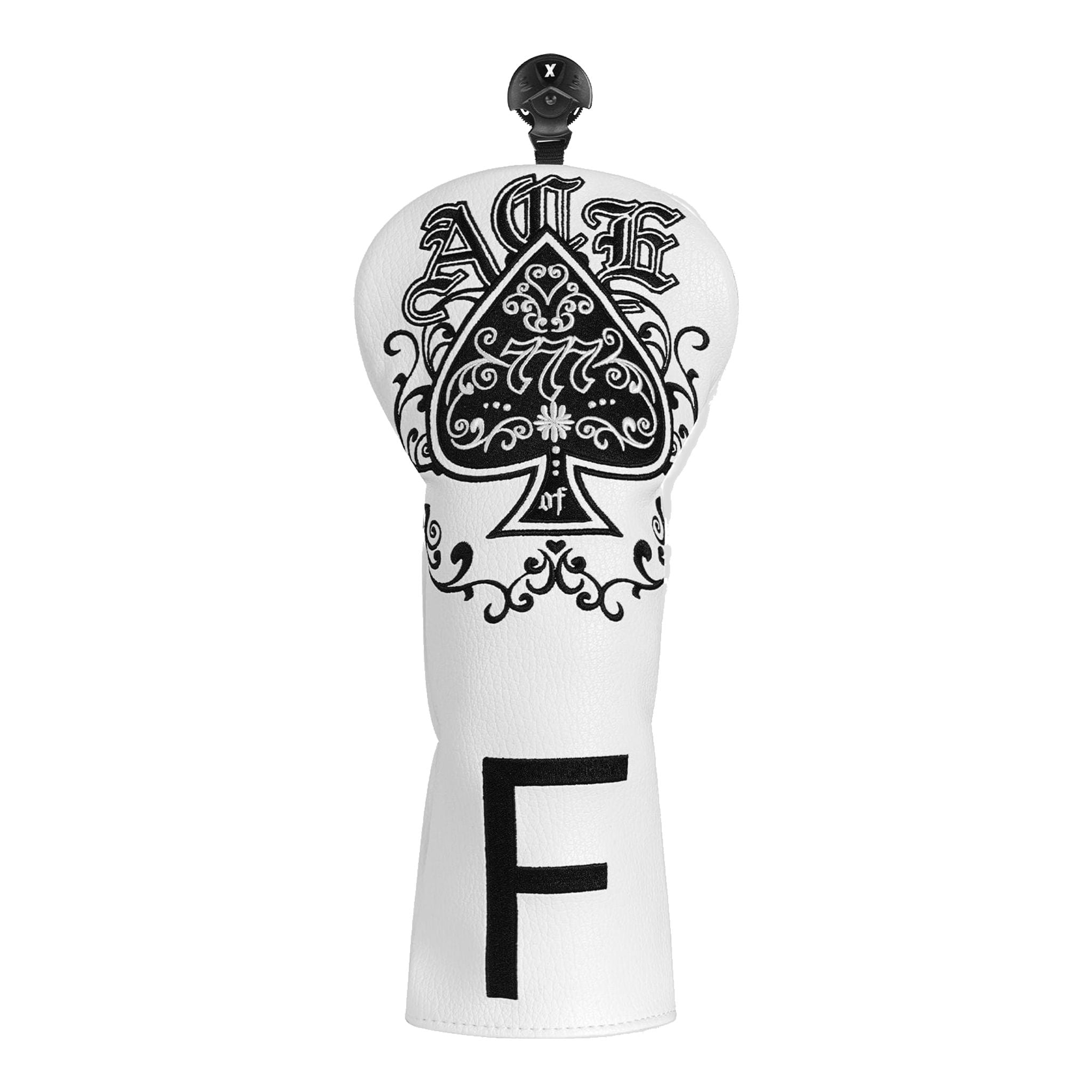 Emroydered Headcovers White Ace Fairway Headcover