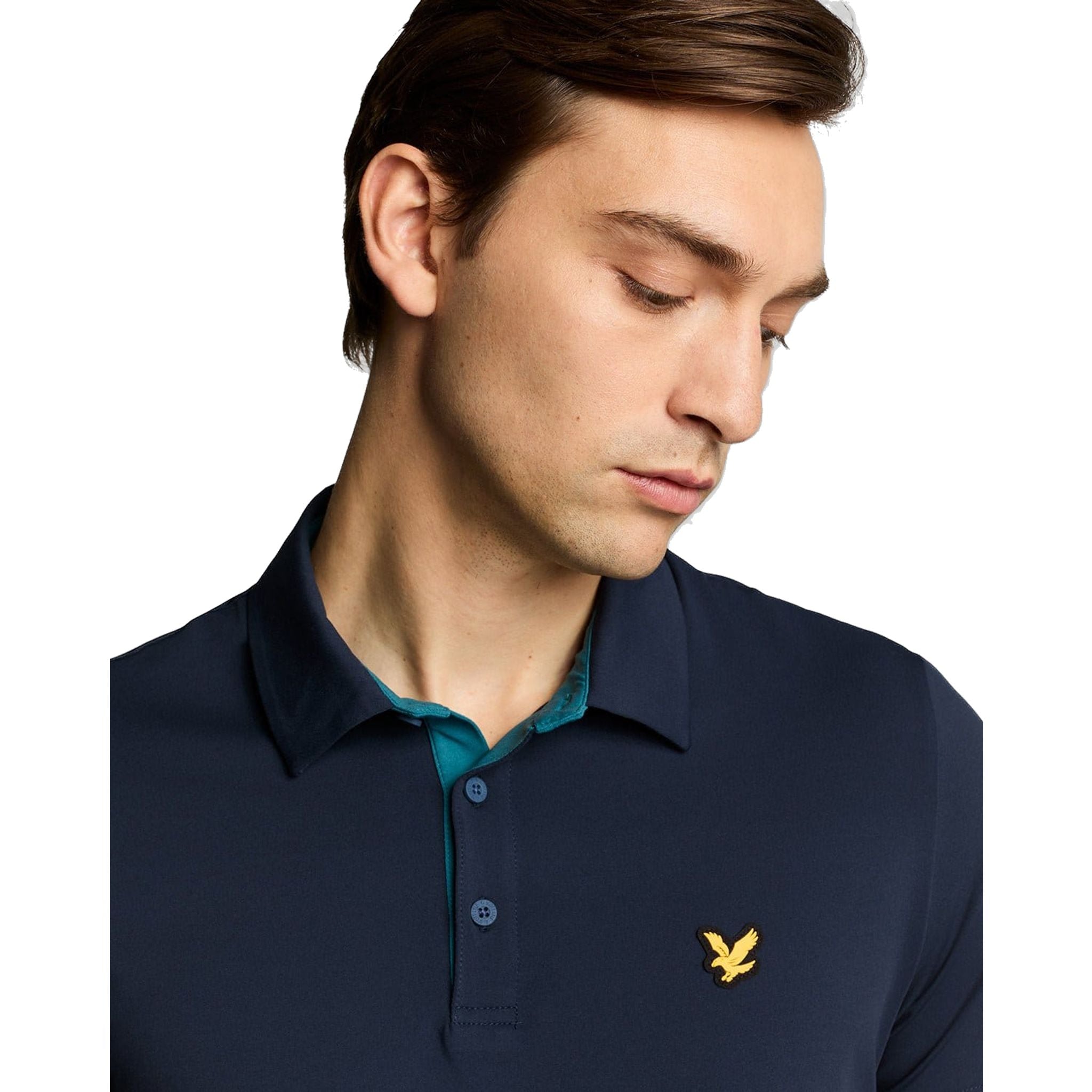 Lyle & Scott Contrast Placket Polo Shirt Herren