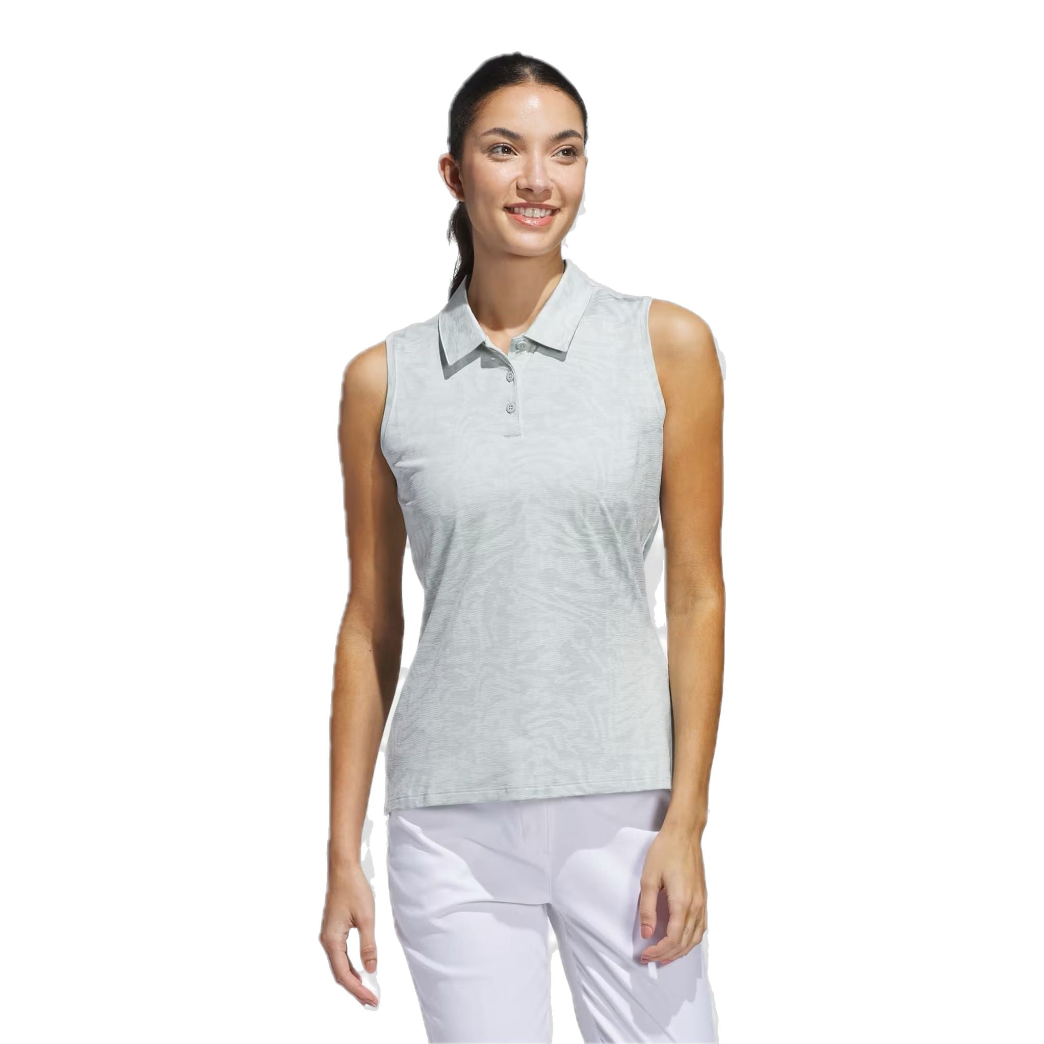 Adidas Ultimate365 Jacquard Sleeveless Polo Damen