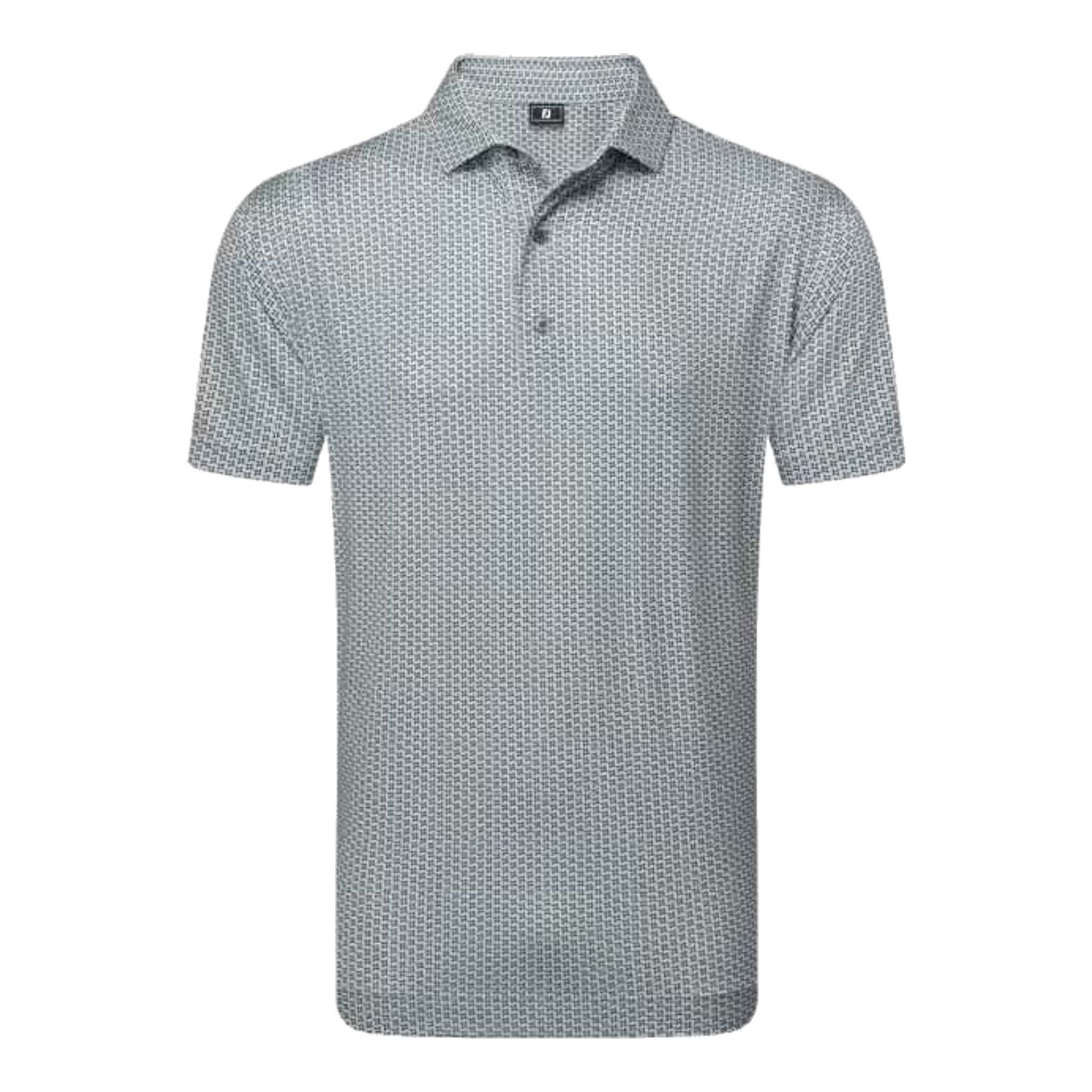 Footjoy Houndstooth Geo Lisle Polo Herren