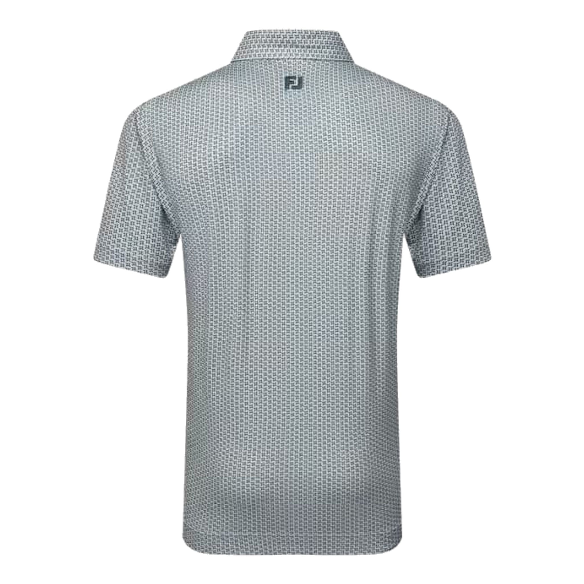 Footjoy Houndstooth Geo Lisle Polo Herren