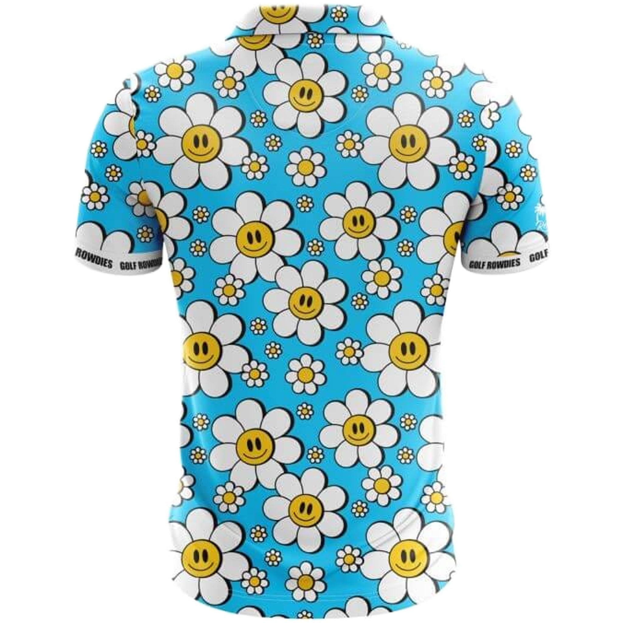 Golf Rowdies Happy Flower Polo Herren