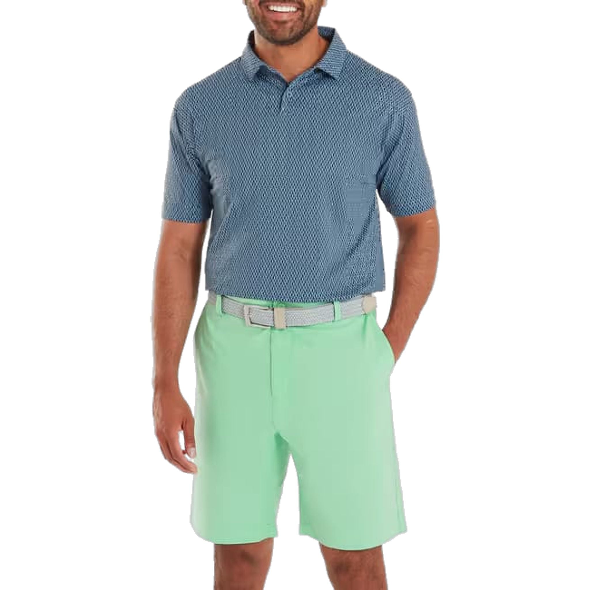 Footjoy Modernist Geo Pique Polo Herren